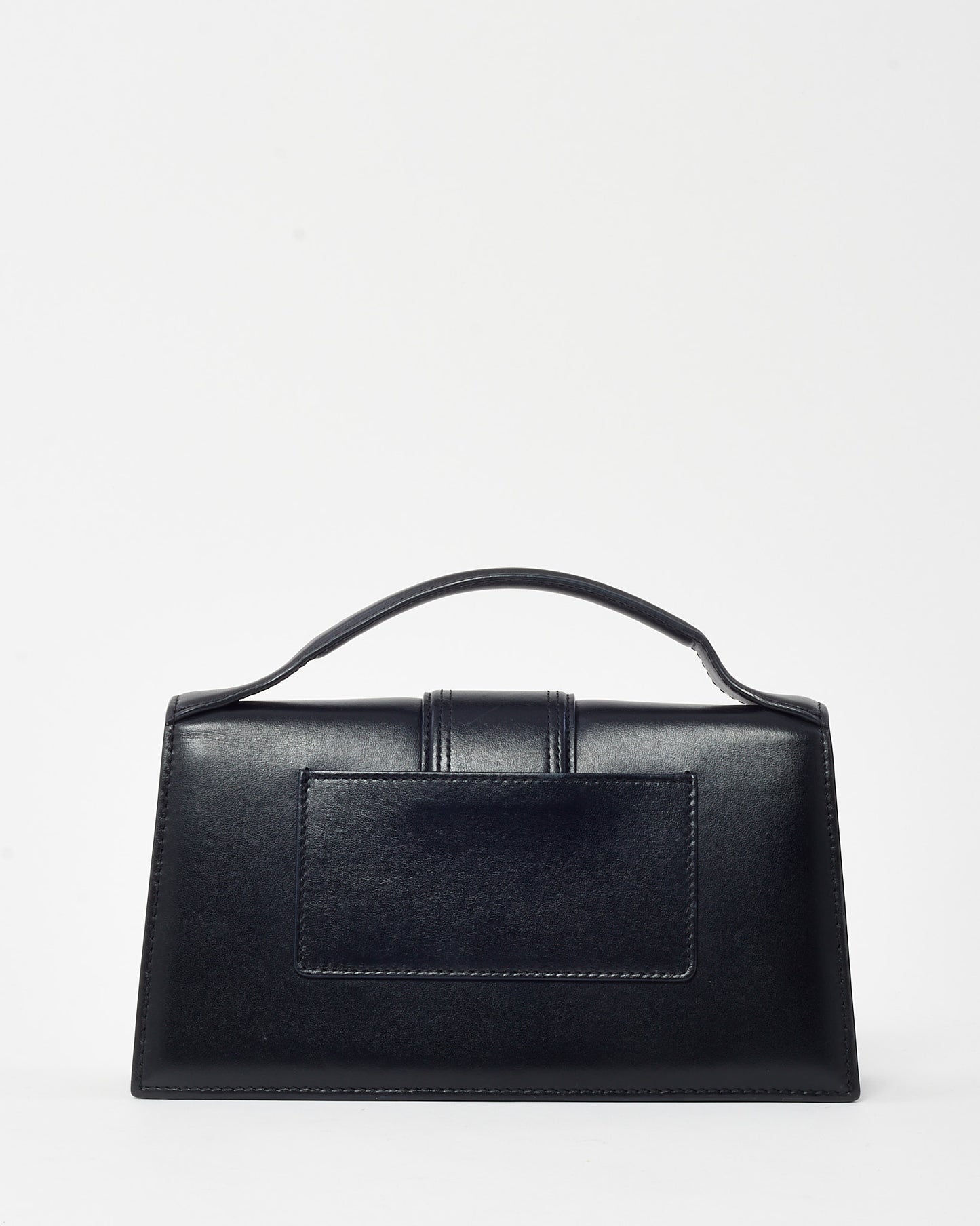 Jacquemus Black Leather Le Grand Bambino Bag with Strap