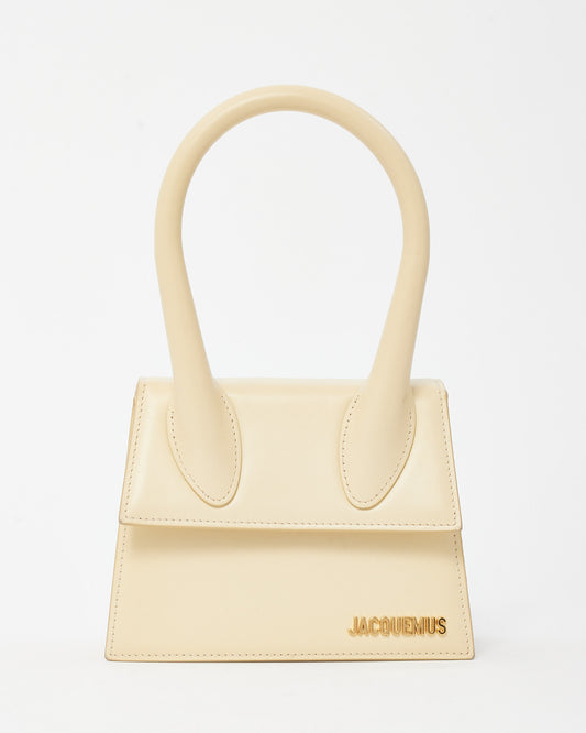 Jacquemus Beige Leather Le Chiquito Moyen Crossbody Bag