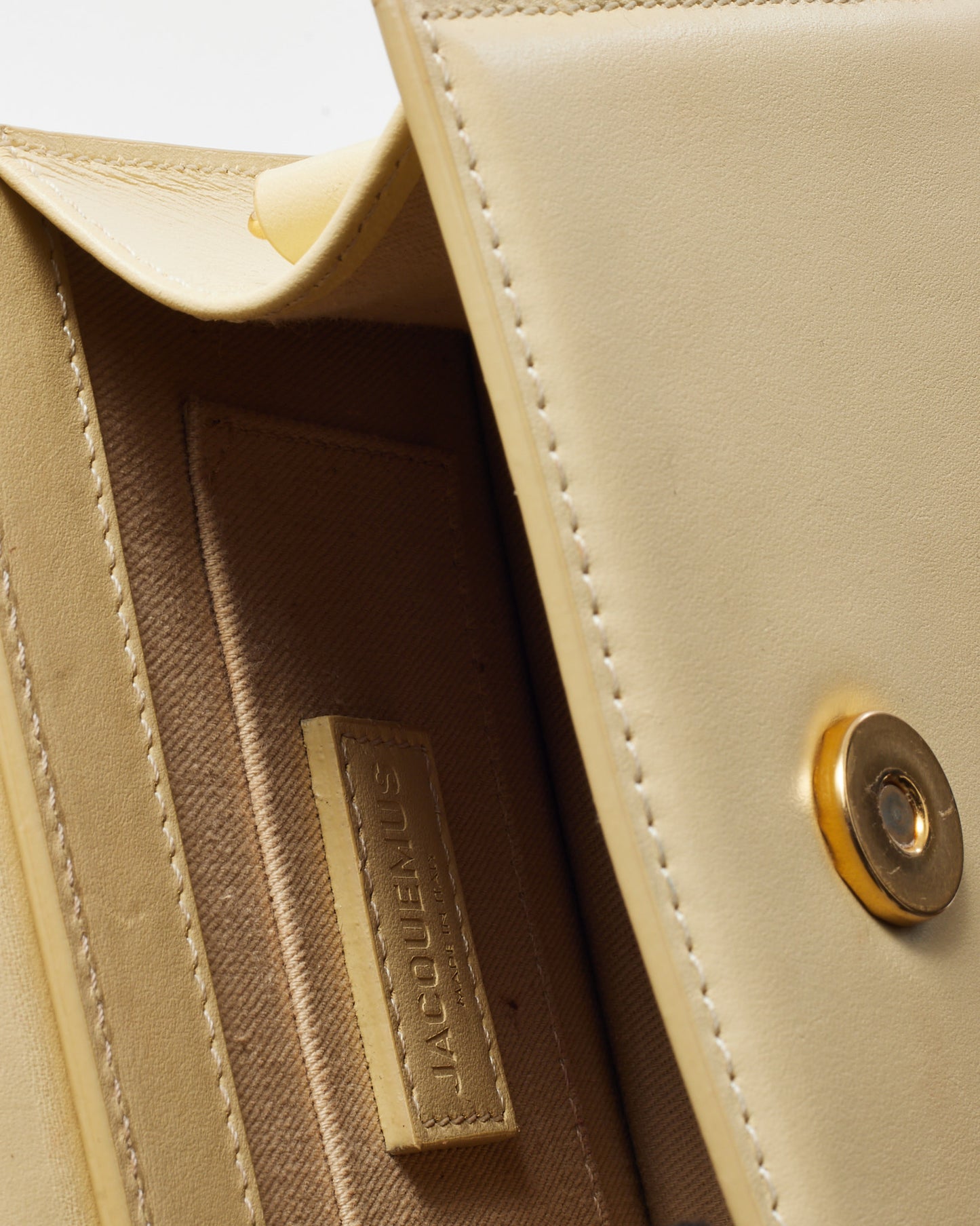 Jacquemus Beige Leather Le Chiquito Moyen Crossbody Bag