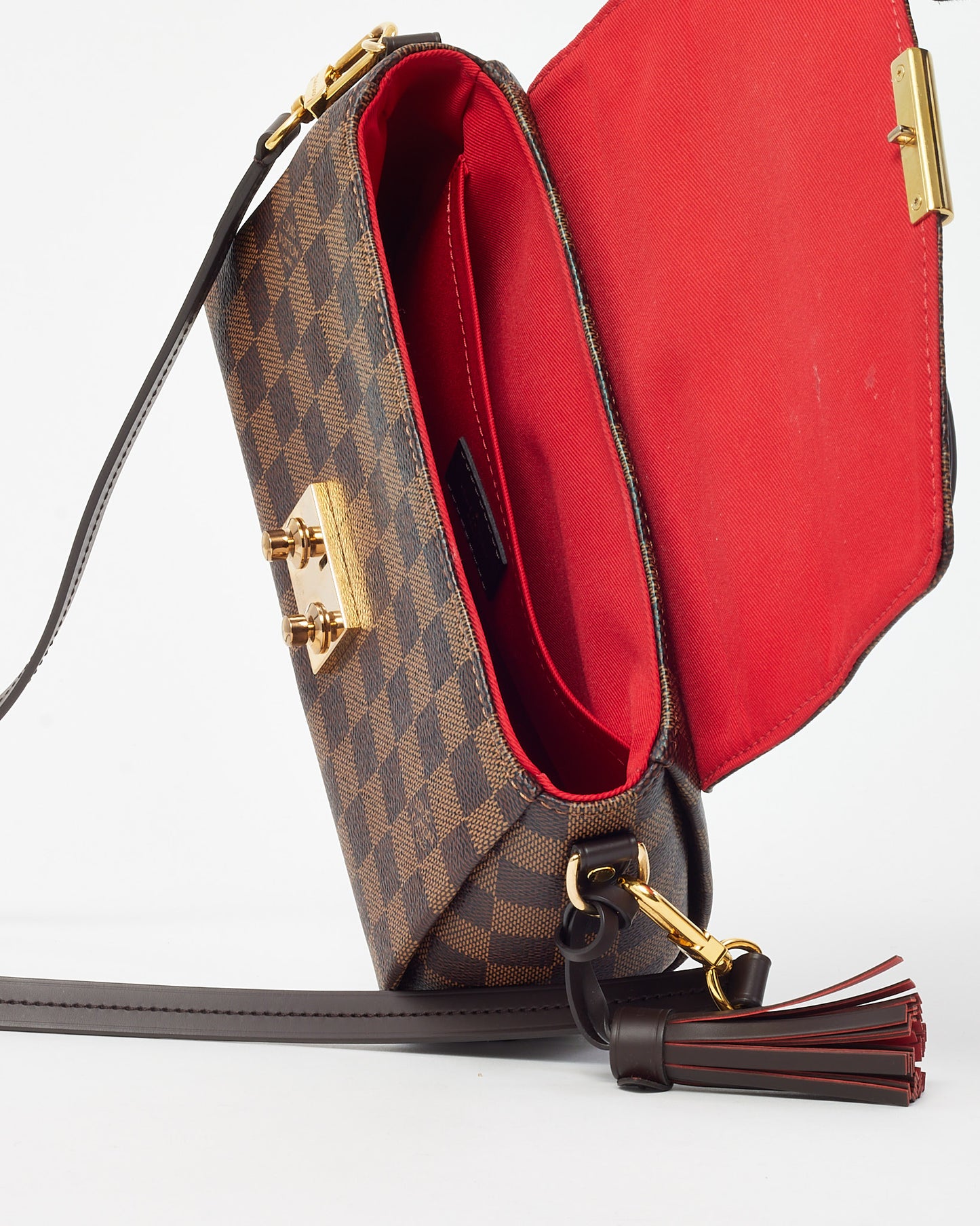 Louis Vuitton Damier Ebene Canvas Croisette Crossbody Bag