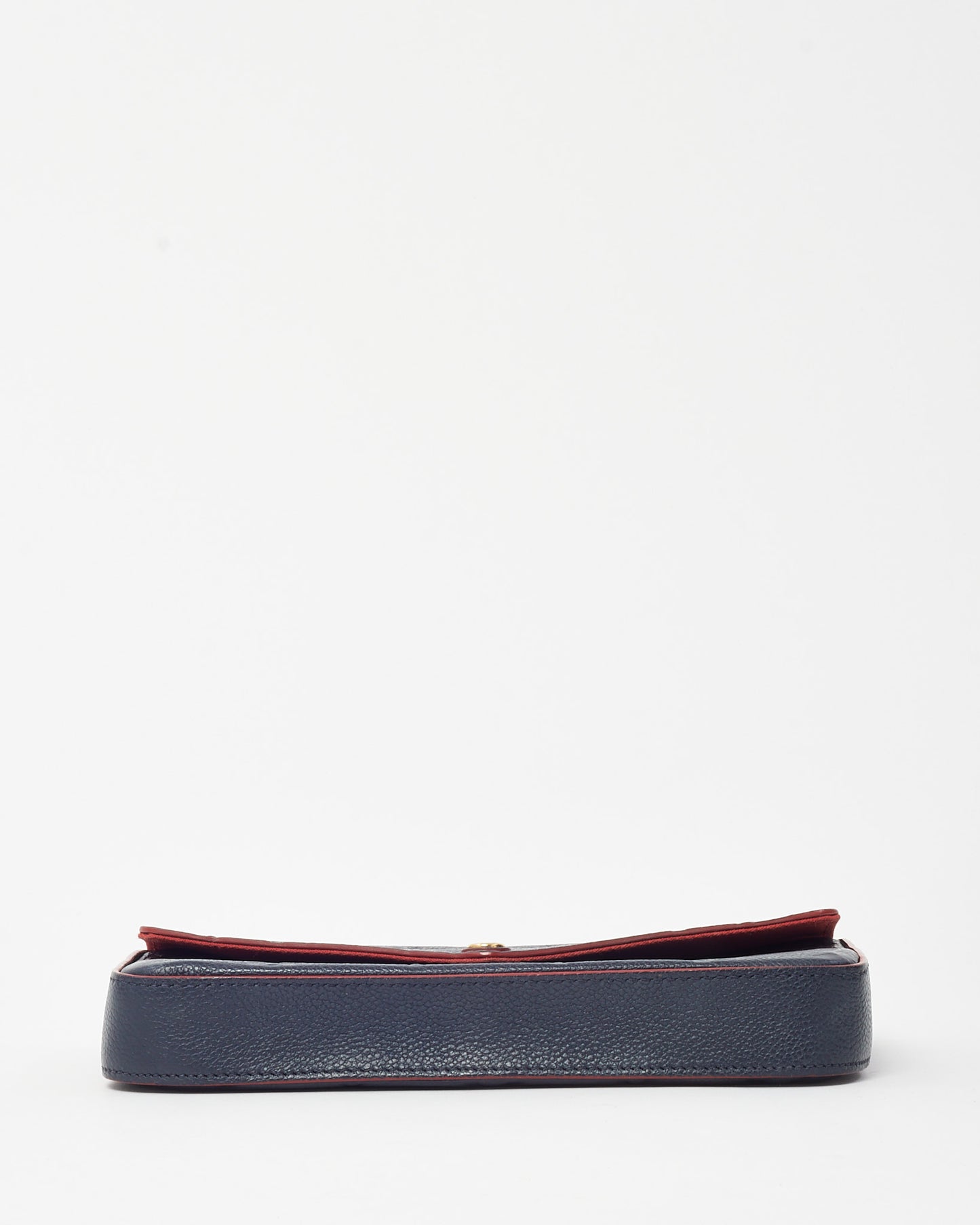 Louis Vuitton Navy Monogram Empreinte Leather with Red Trim Felicie Pochette Crossbody Bag