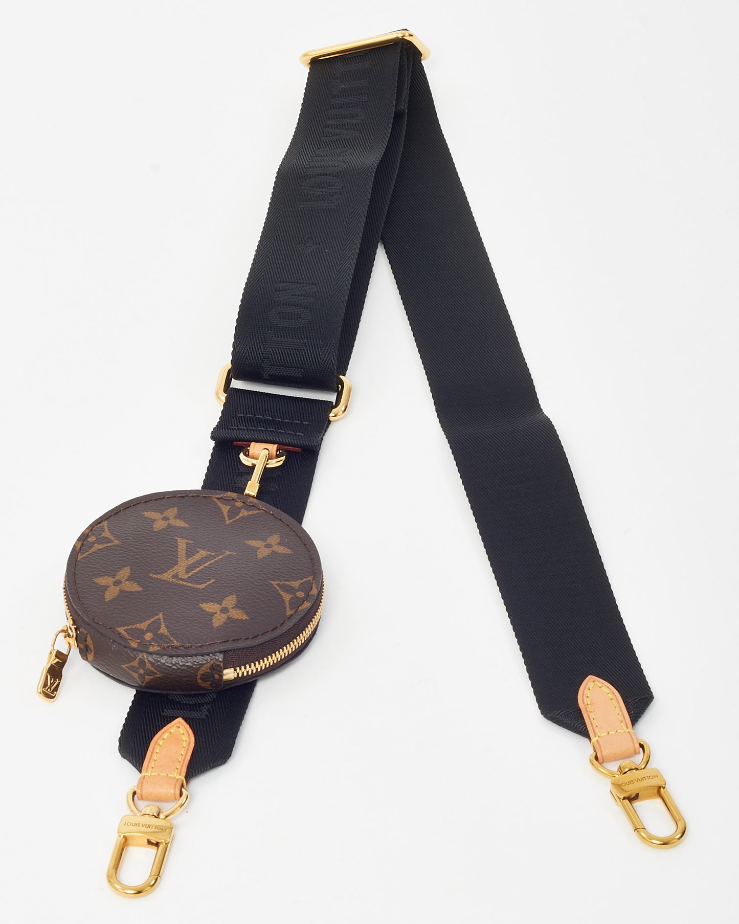 Louis Vuitton Black Nylon and Monogram Canvas Jacquard Bandoulière Strap