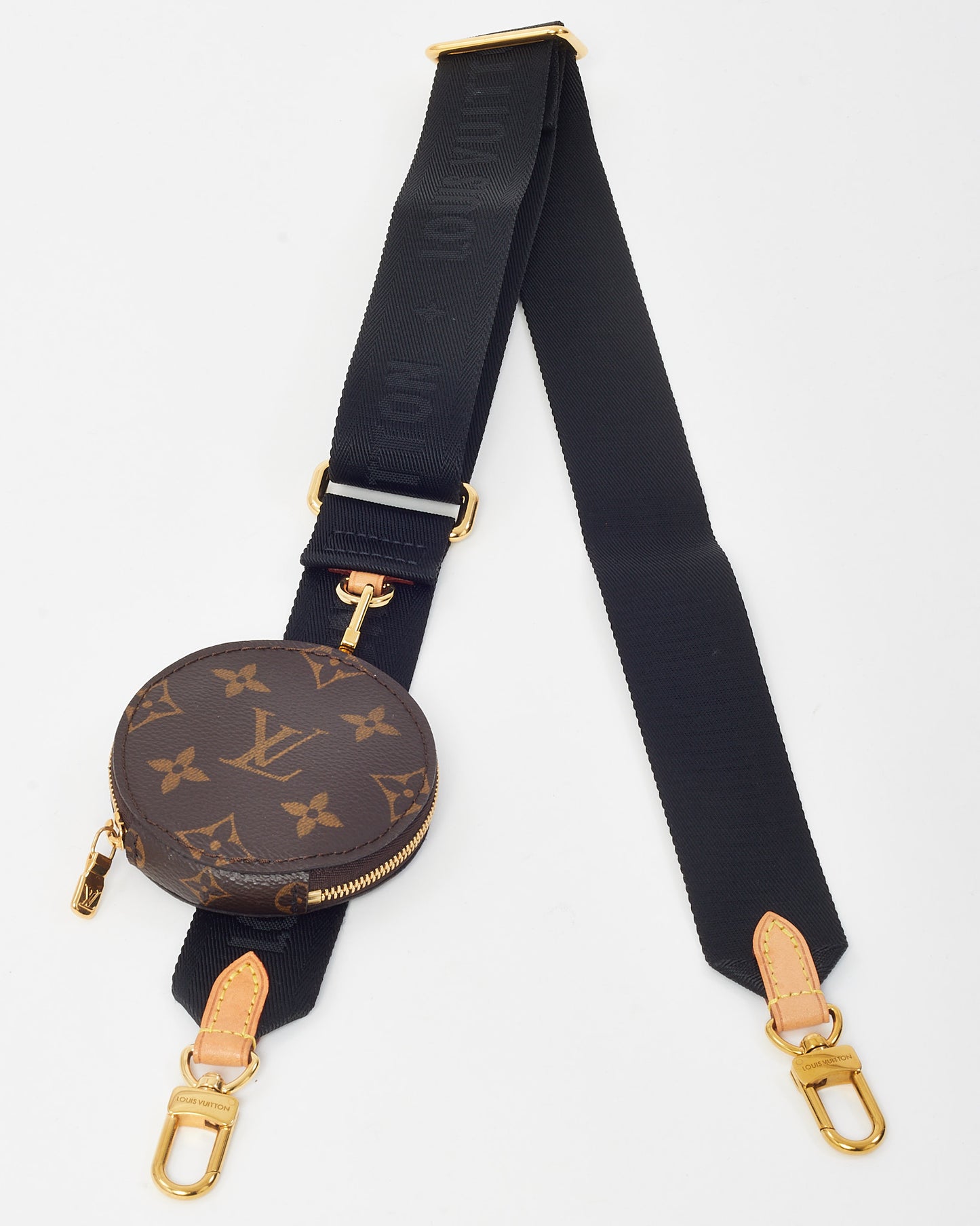 Louis Vuitton Black Nylon and Monogram Canvas Jacquard Bandoulière Strap