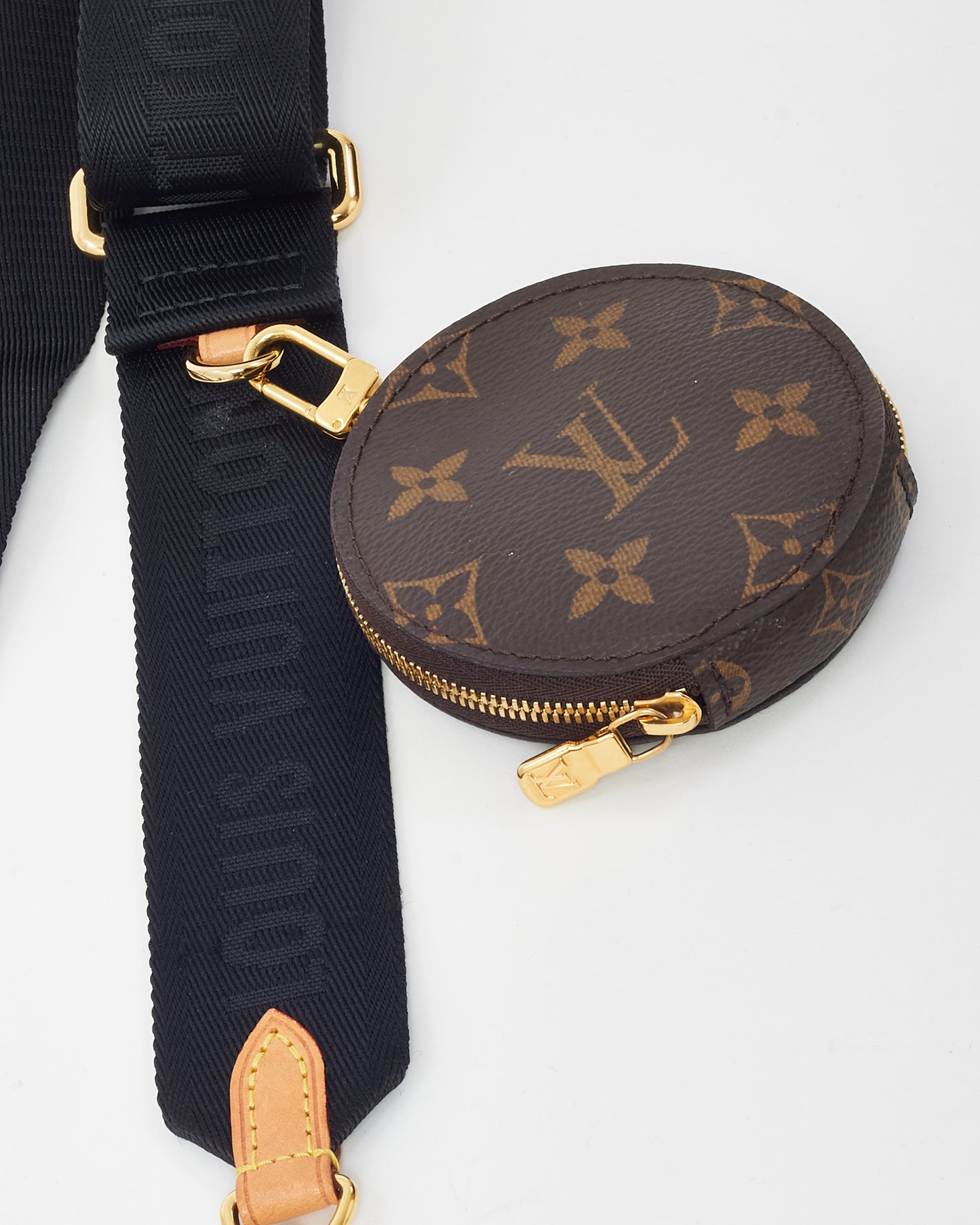 Louis Vuitton Black Nylon and Monogram Canvas Jacquard Bandoulière Strap