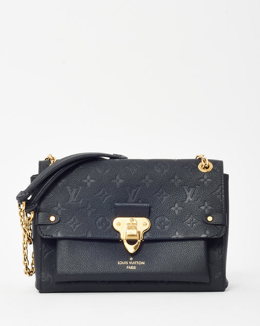 Louis Vuitton Black Monogram Empreinte Leather Vavin PM Shoulder Bag
