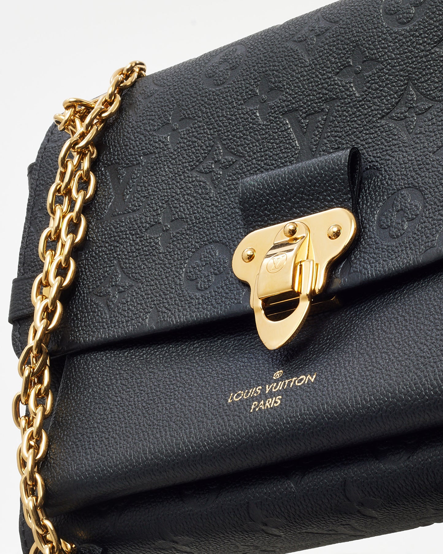 Louis Vuitton Black Monogram Empreinte Leather Vavin PM Shoulder Bag