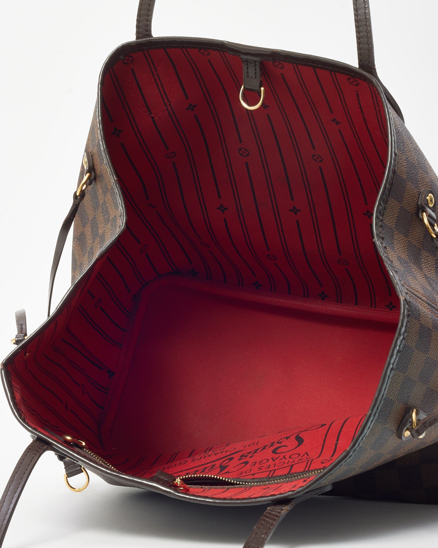 Louis Vuitton Damier Coated Canvas Neverfull GM Bag with No Pouch