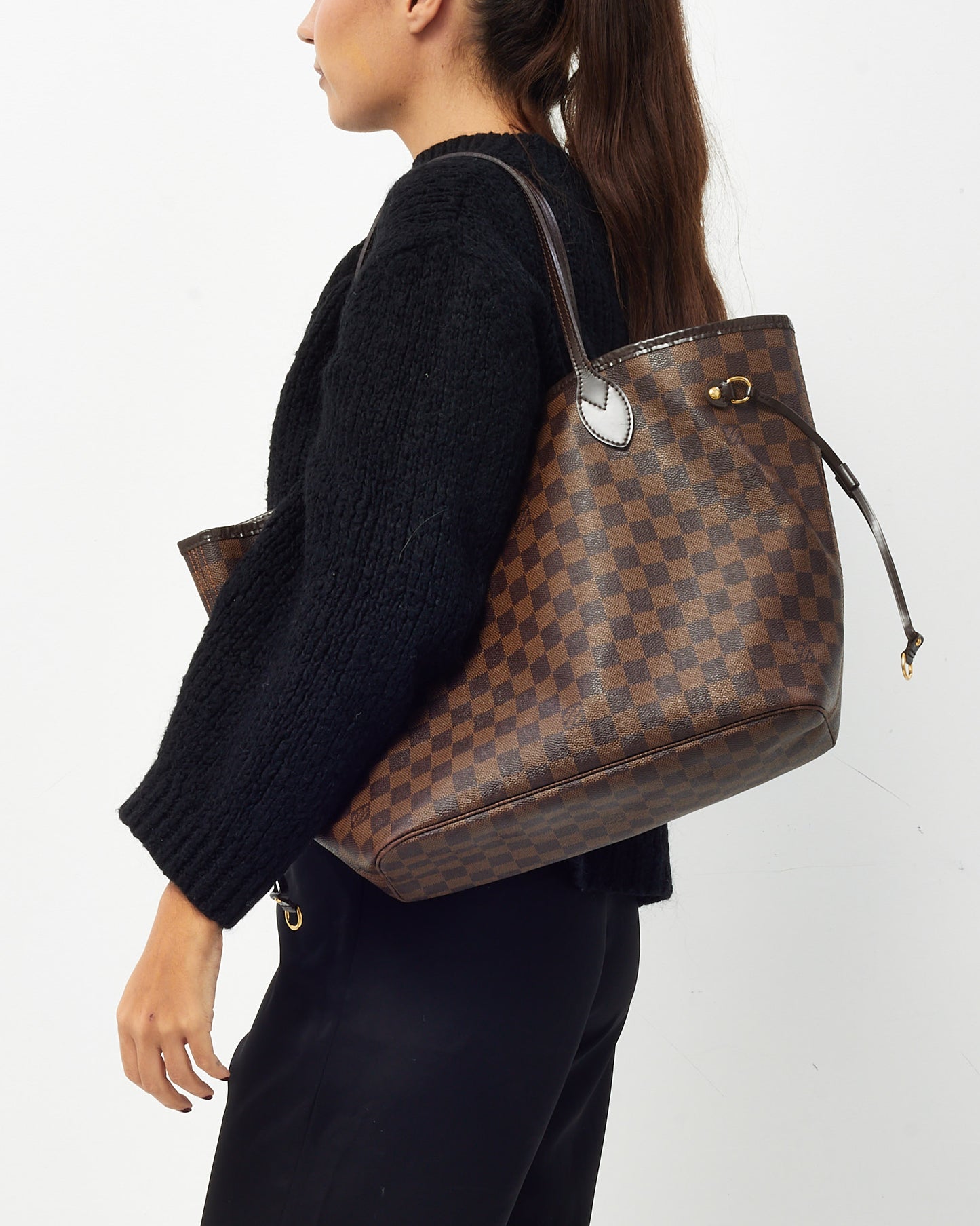 Louis Vuitton Damier Coated Canvas Neverfull GM Bag with No Pouch