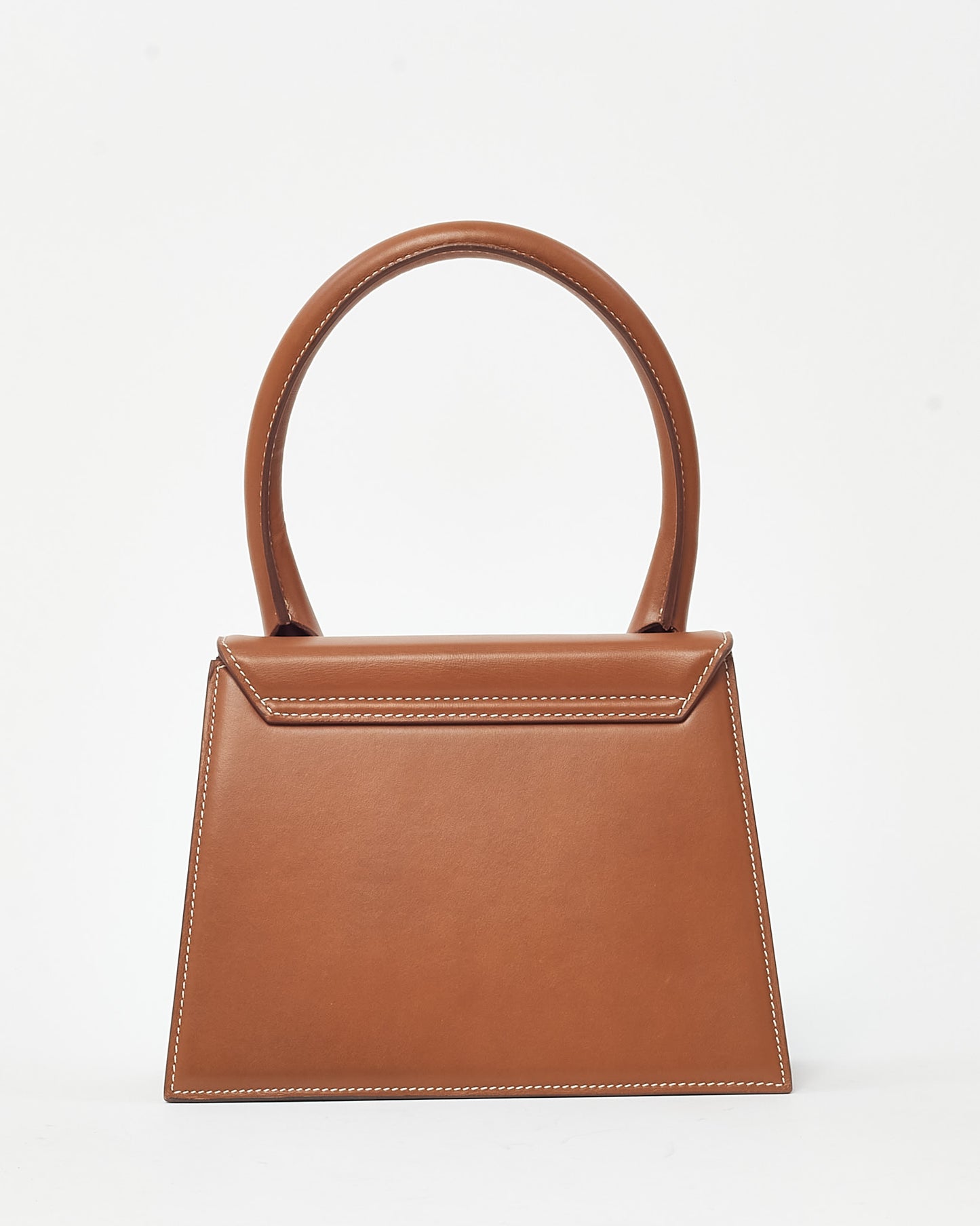 Jacquemus Brown Tan Leather "Le Grand Chiquito" Bag w/ Strap