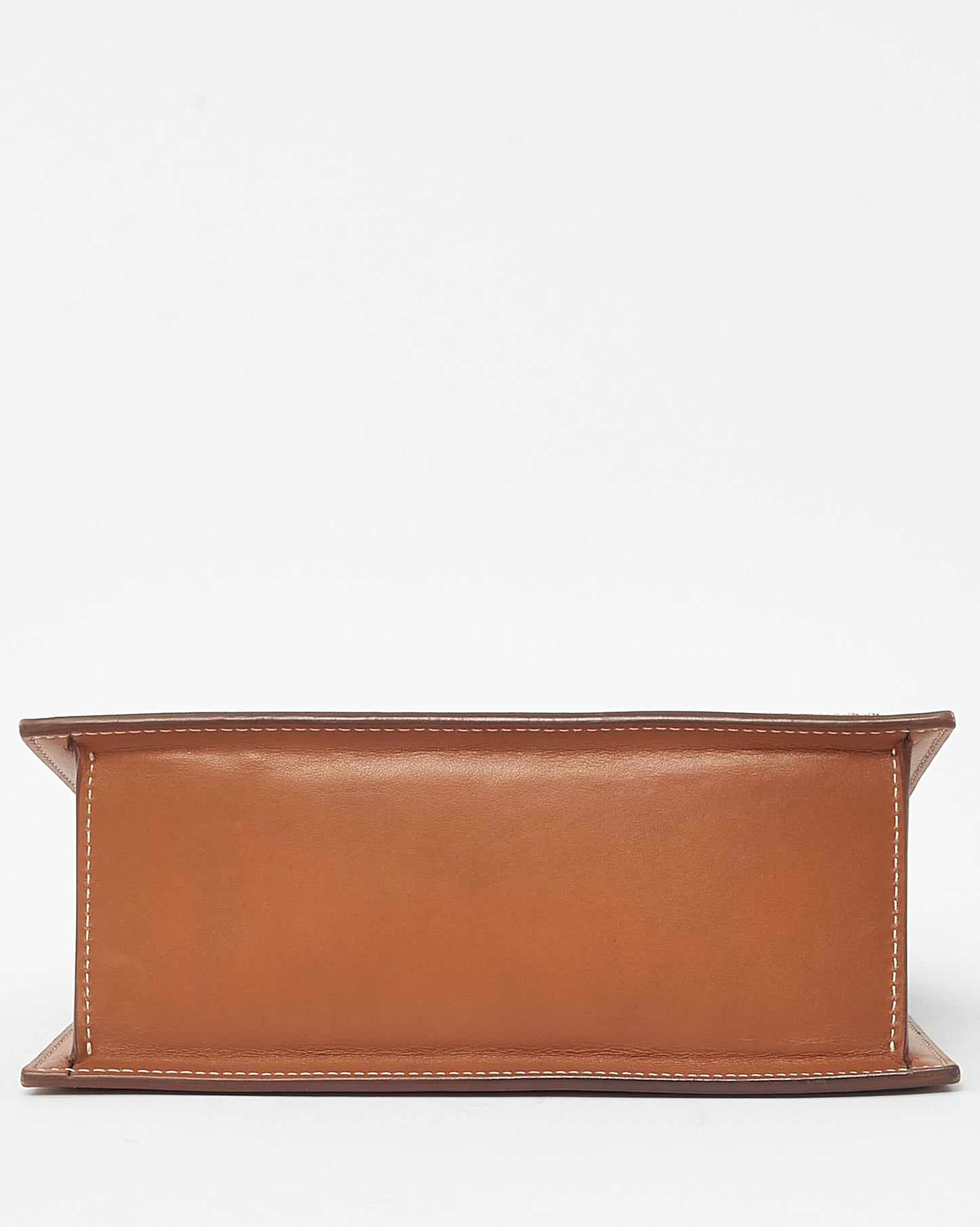 Jacquemus Brown Tan Leather "Le Grand Chiquito" Bag w/ Strap
