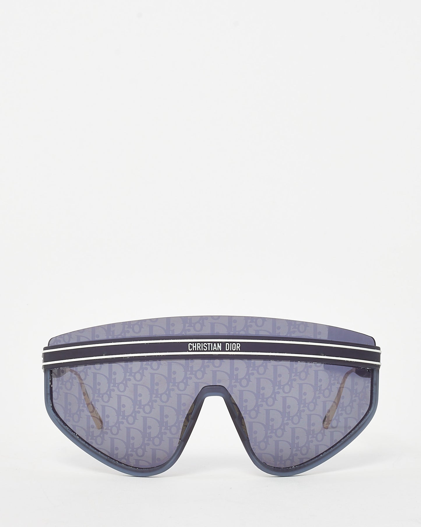 Dior Navy Monogram DiorClub M2U Shield Sunglasses