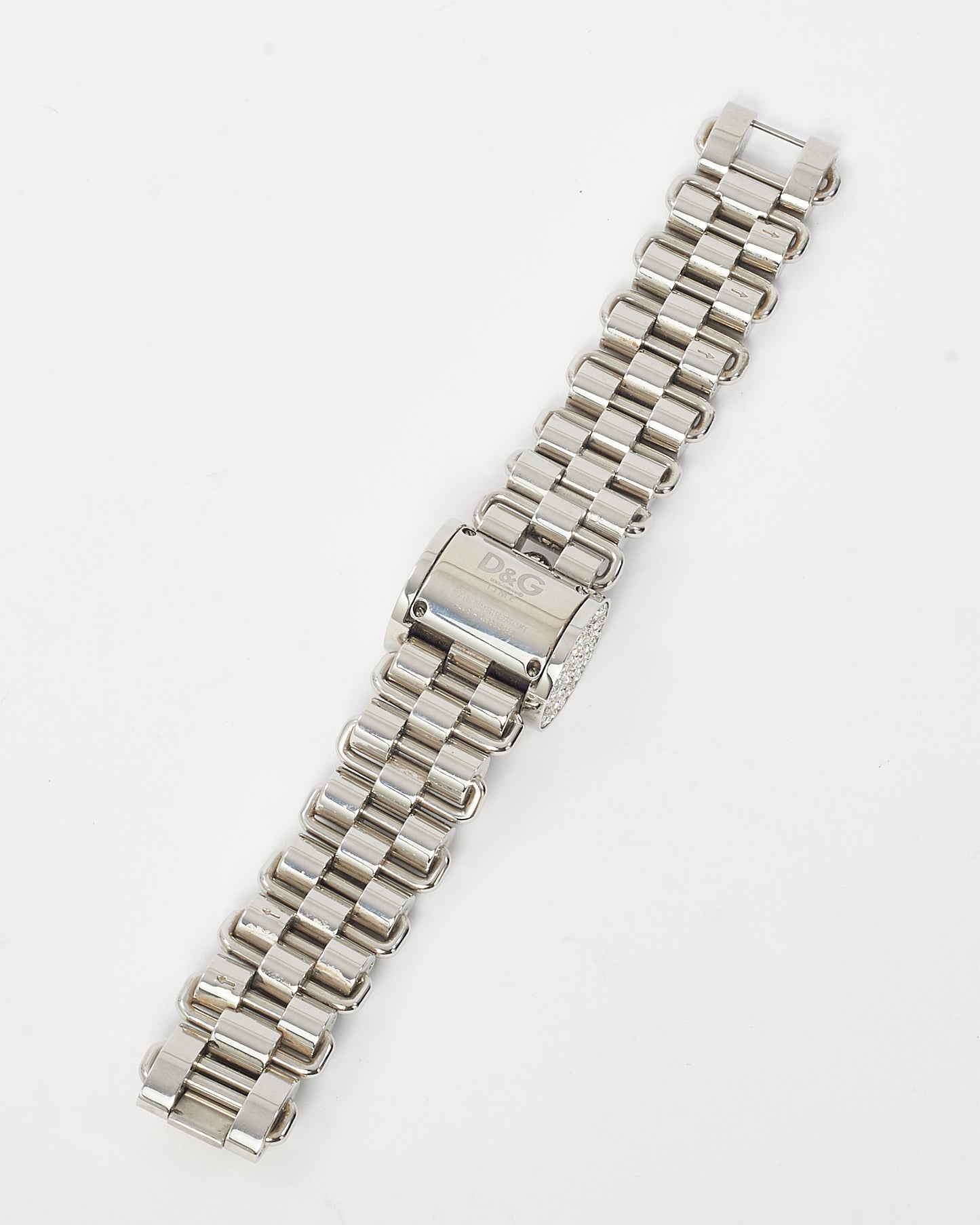 Dolce & Gabbana Silver Stainless Steel Rhinestone Crystal Watch