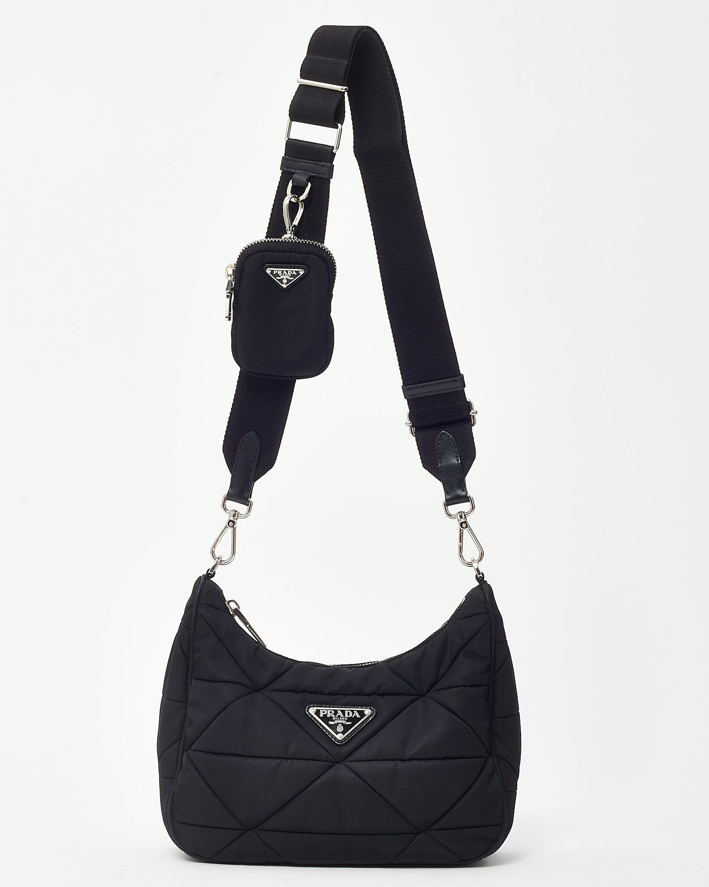 Prada Black Padded Re-Nylon 2005 Re-Edition Crossbody Bag