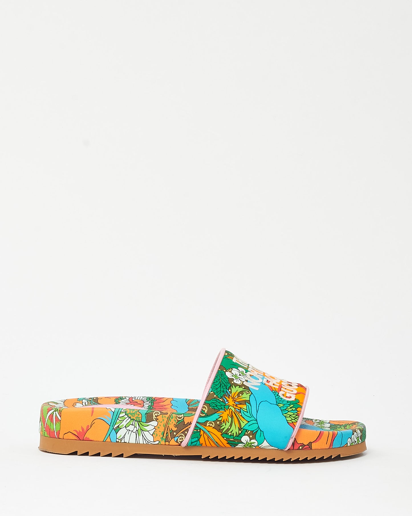 The North Face x Gucci Multi Floral Logo Slides - 37