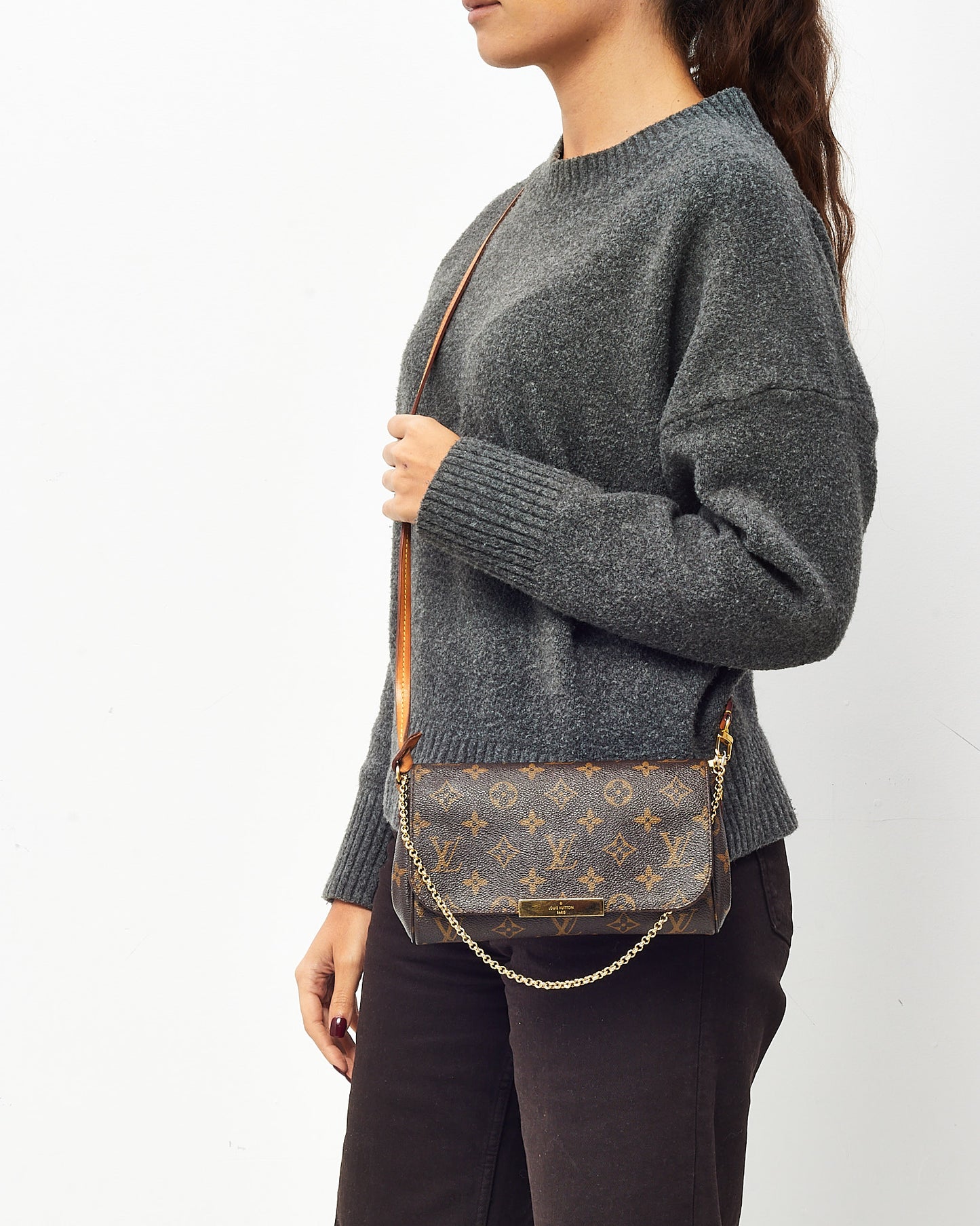 Louis Vuitton Monogram Coated Canvas Favourite PM Crossbody Bag