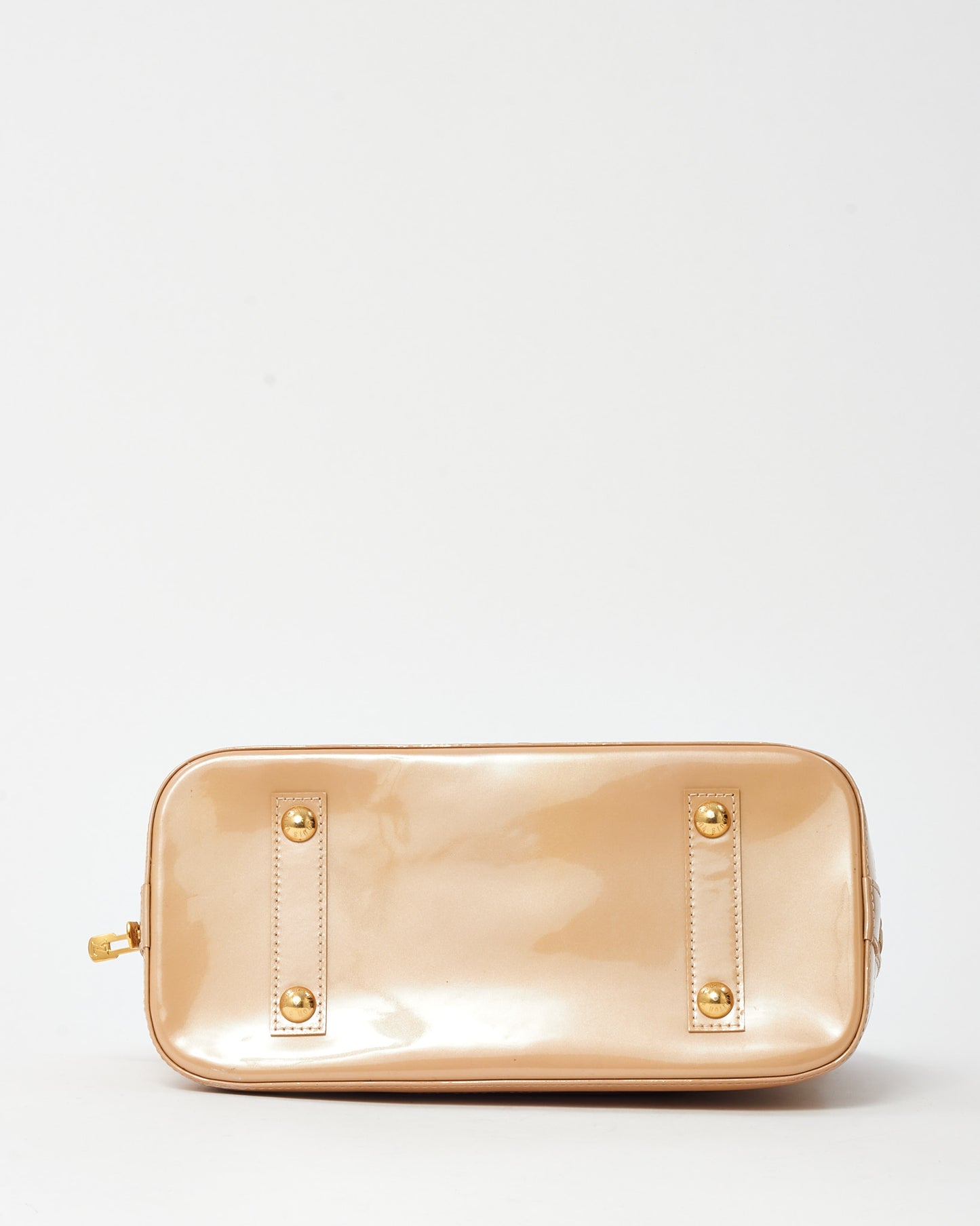 Louis Vuitton Beige Monogram Vernis Patent Leather Alma GM