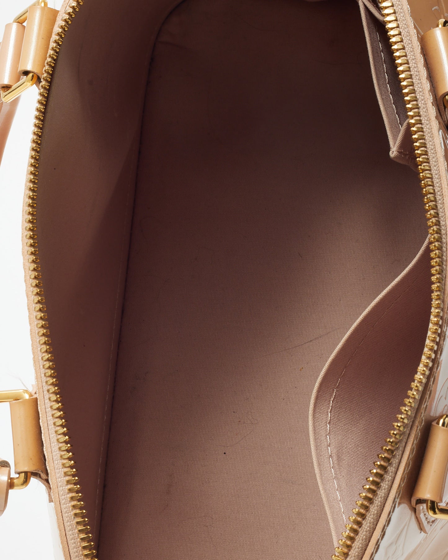 Louis Vuitton Beige Monogram Vernis Patent Leather Alma GM