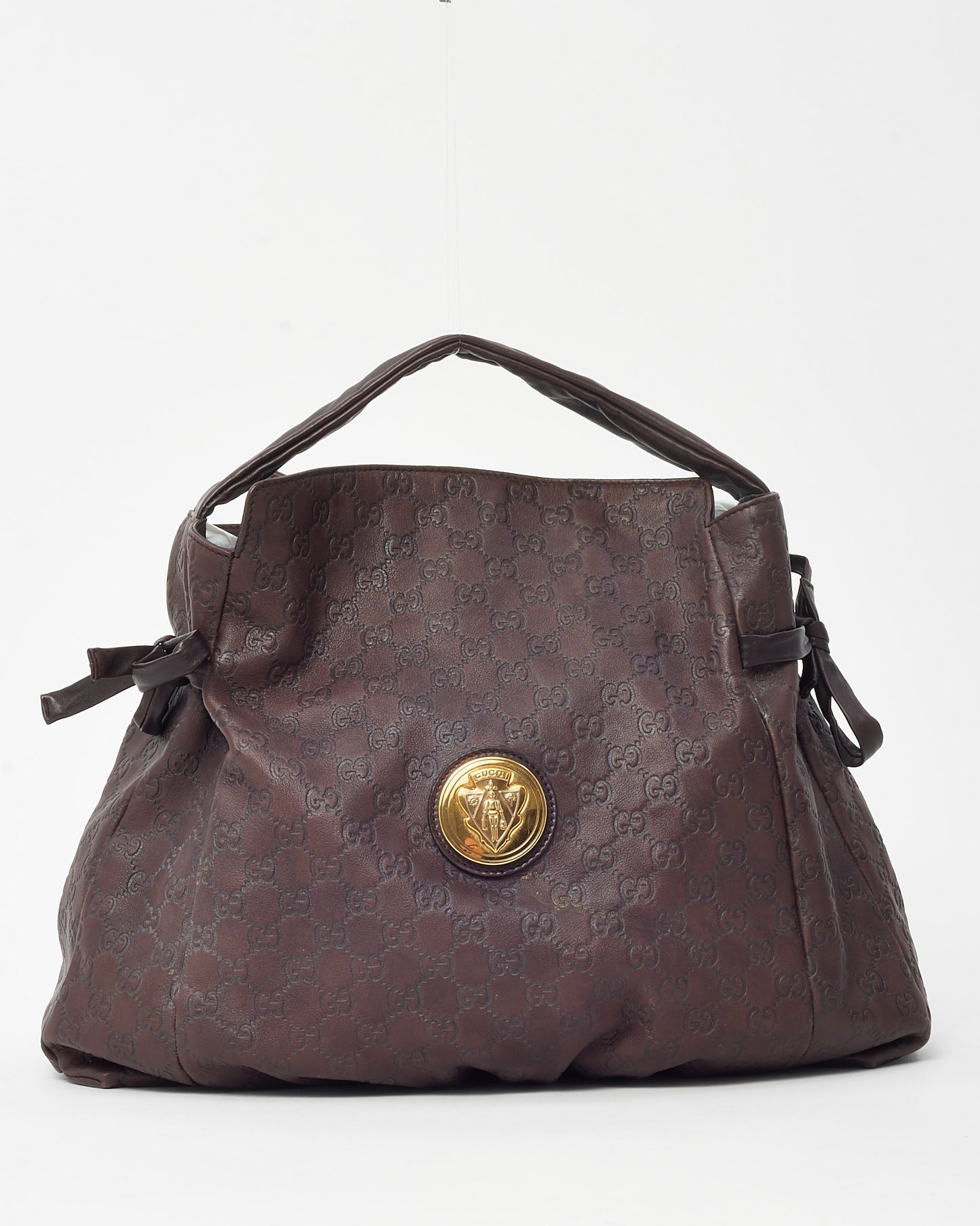 Gucci Brown Guccissima Leather Medium Hysteria Shoulder Bag