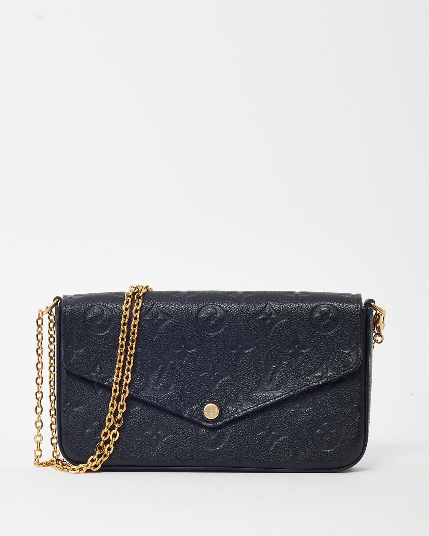 Louis Vuitton Black Monogram Empreinte Leather Felicie Pochette Bag