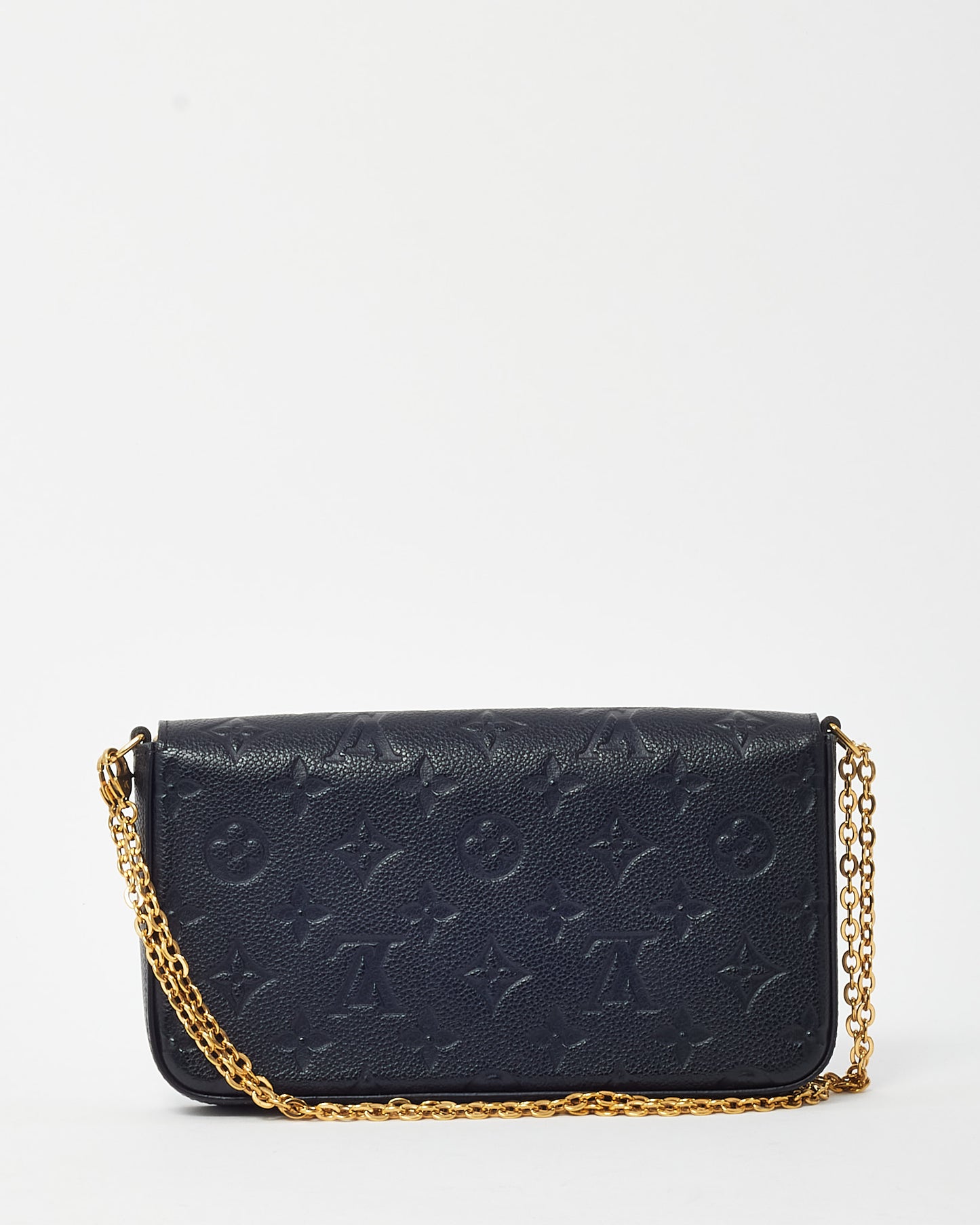 Louis Vuitton Black Monogram Empreinte Leather Felicie Pochette Bag