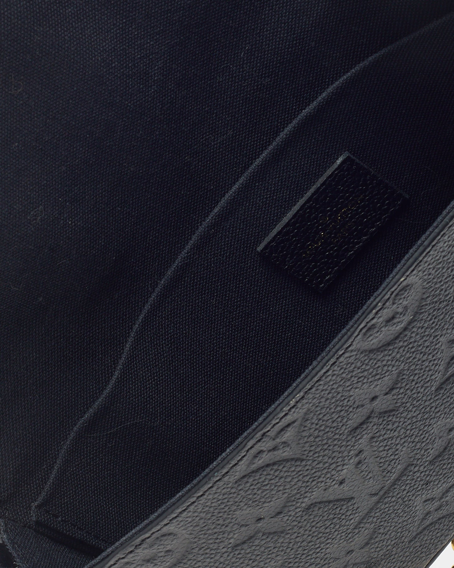 Louis Vuitton Black Monogram Empreinte Leather Felicie Pochette Bag