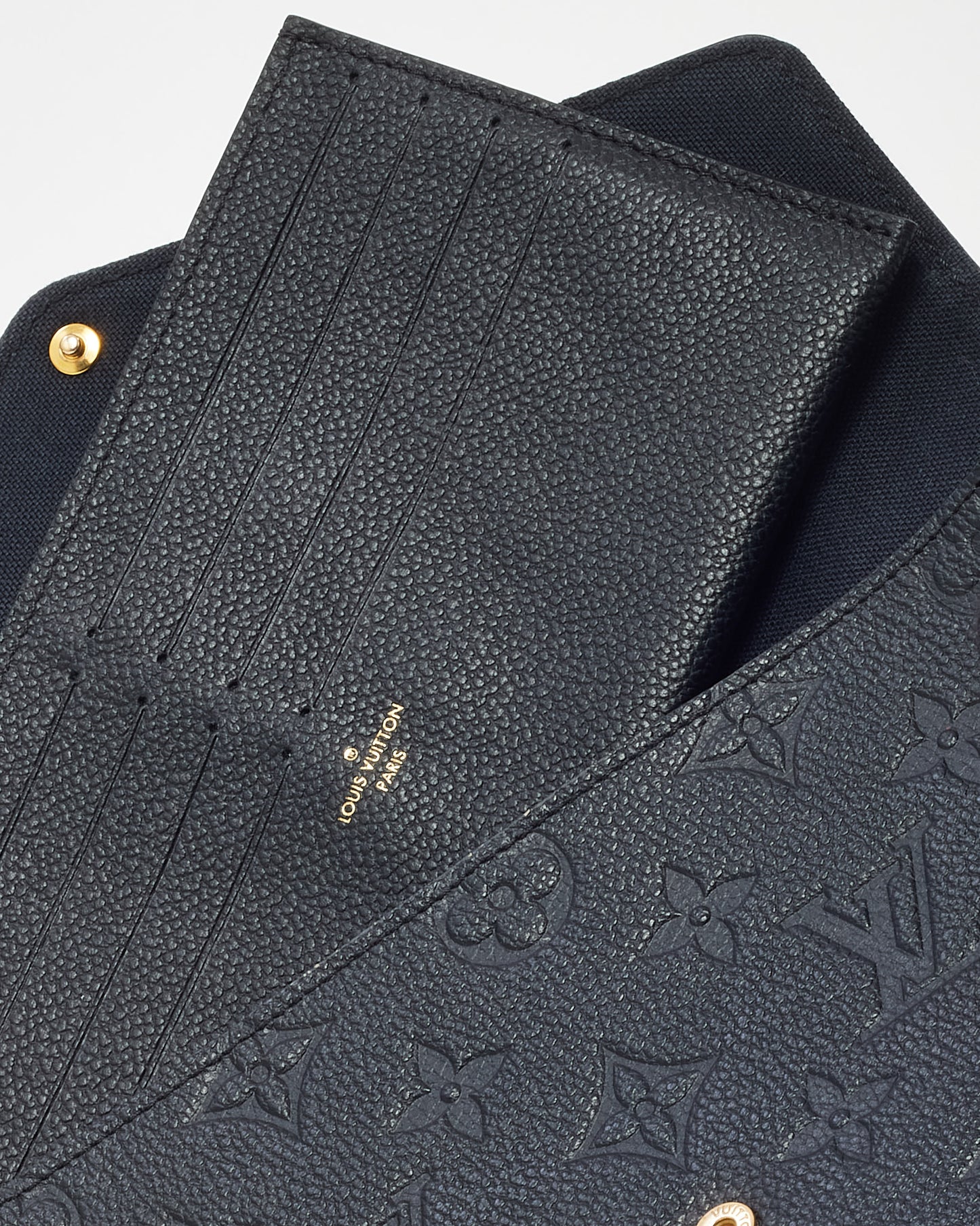 Louis Vuitton Black Monogram Empreinte Leather Felicie Pochette Bag