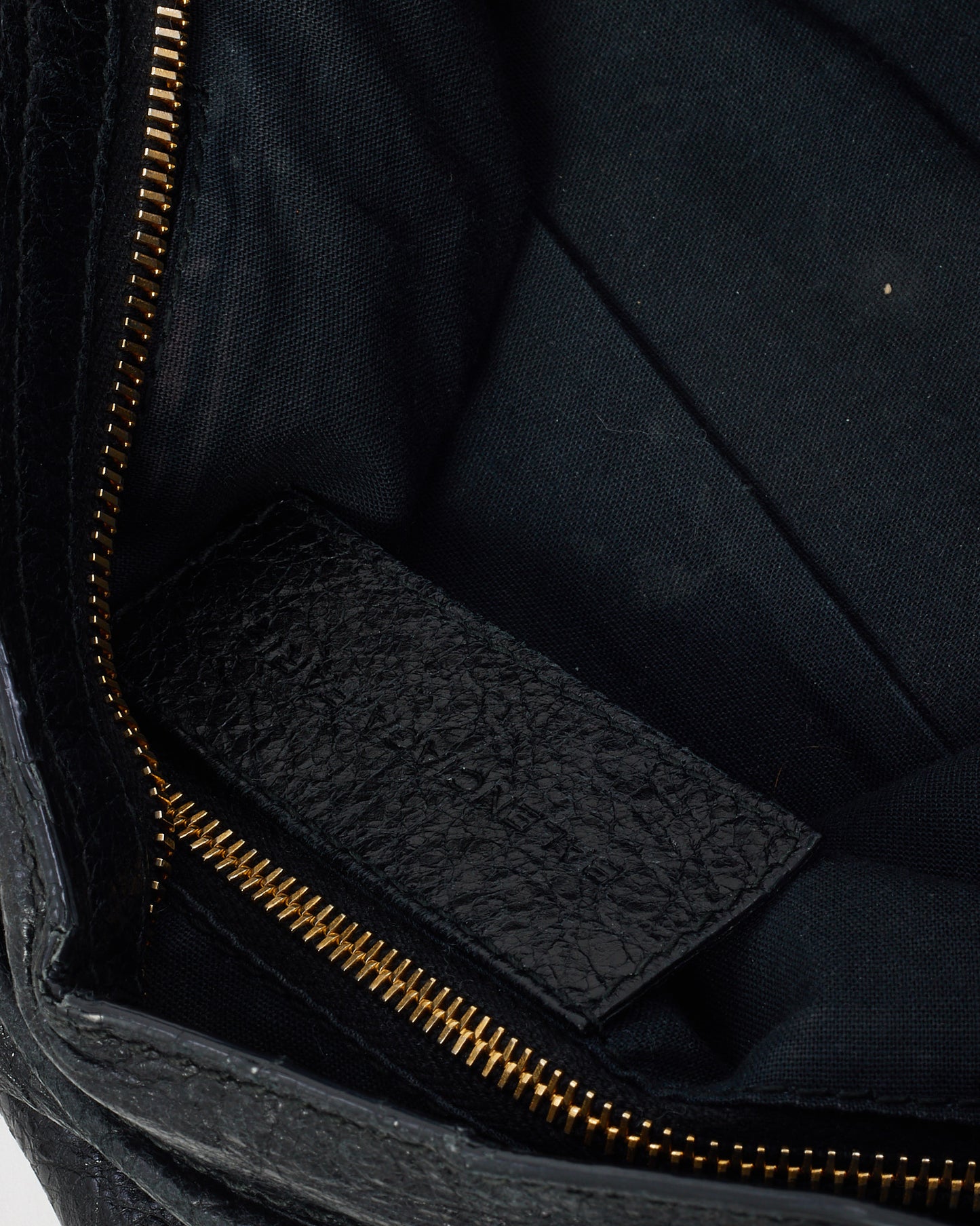 Balenciaga Black Lambskin Leather Gold Giant 12 Stud Moto City Bag