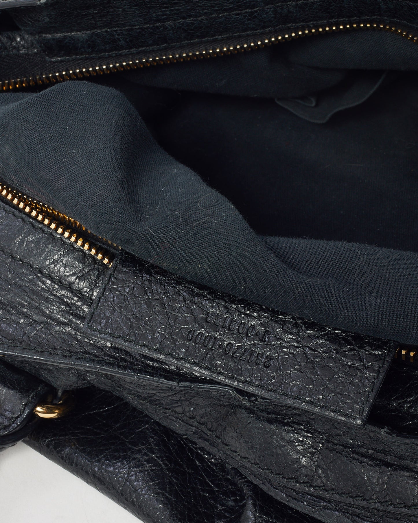 Balenciaga Black Lambskin Leather Gold Giant 12 Stud Moto City Bag