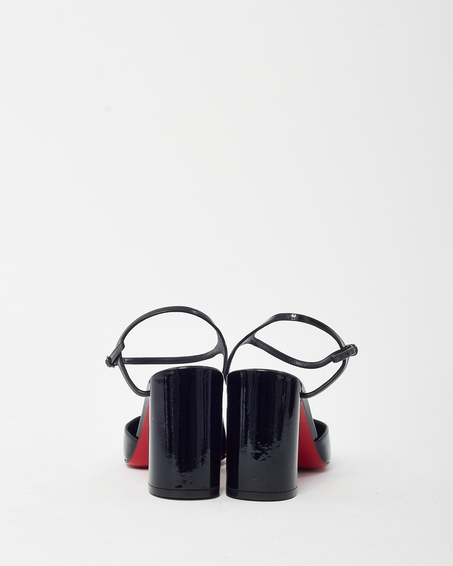 Christian Louboutin Black Patent Leather Jane 85mm Mary Jane Pumps - 35