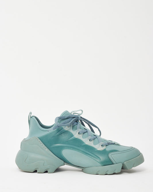 Dior Green Neoprene and Rubber D-Connect Sneakers - 40
