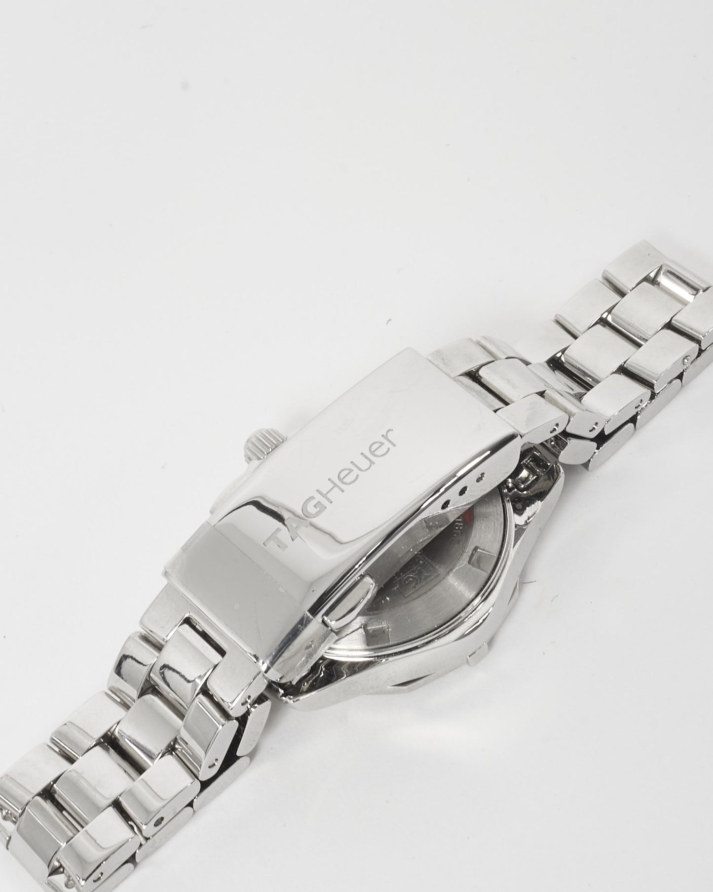 Tag Heuer White Mother Of Pearl Dial & Diamond Aqua Racer 27MM Watch