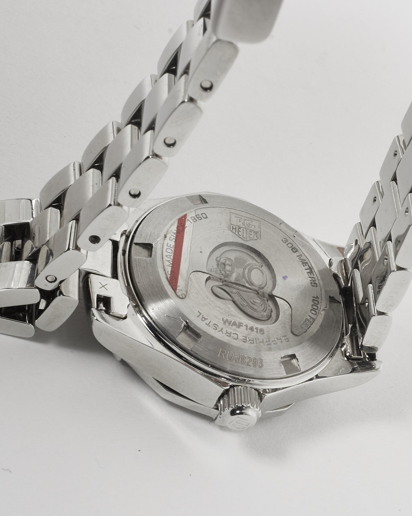 Tag Heuer White Mother Of Pearl Dial & Diamond Aqua Racer 27MM Watch