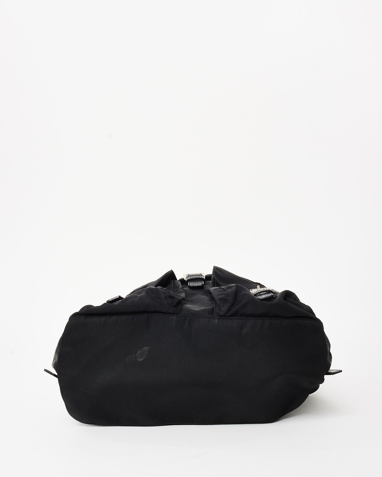 Prada Black Nylon Double Pocket Medium Backpack