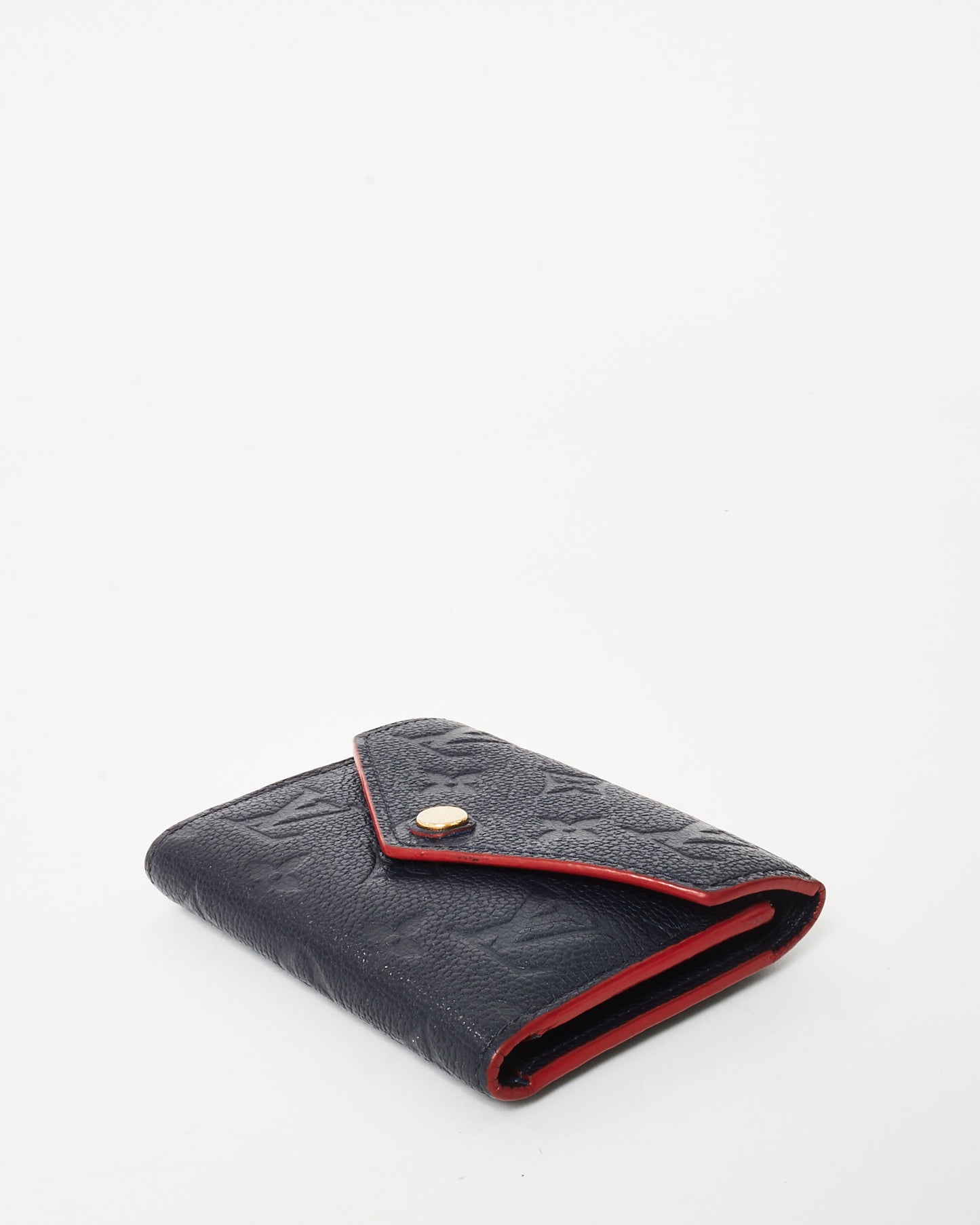 Louis Vuitton Navy Monogram Empreinte Leather Victorine Wallet