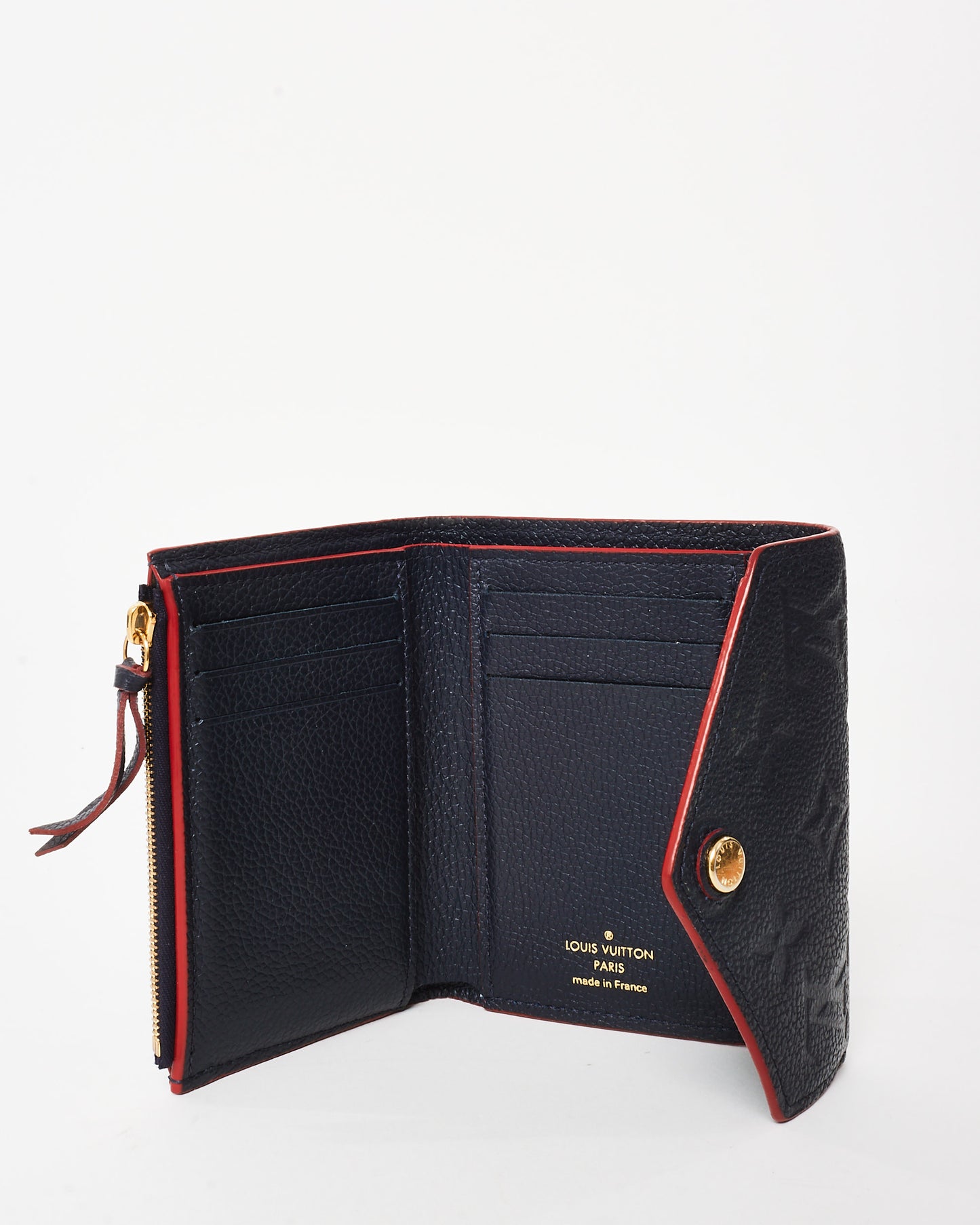 Louis Vuitton Navy Monogram Empreinte Leather Victorine Wallet