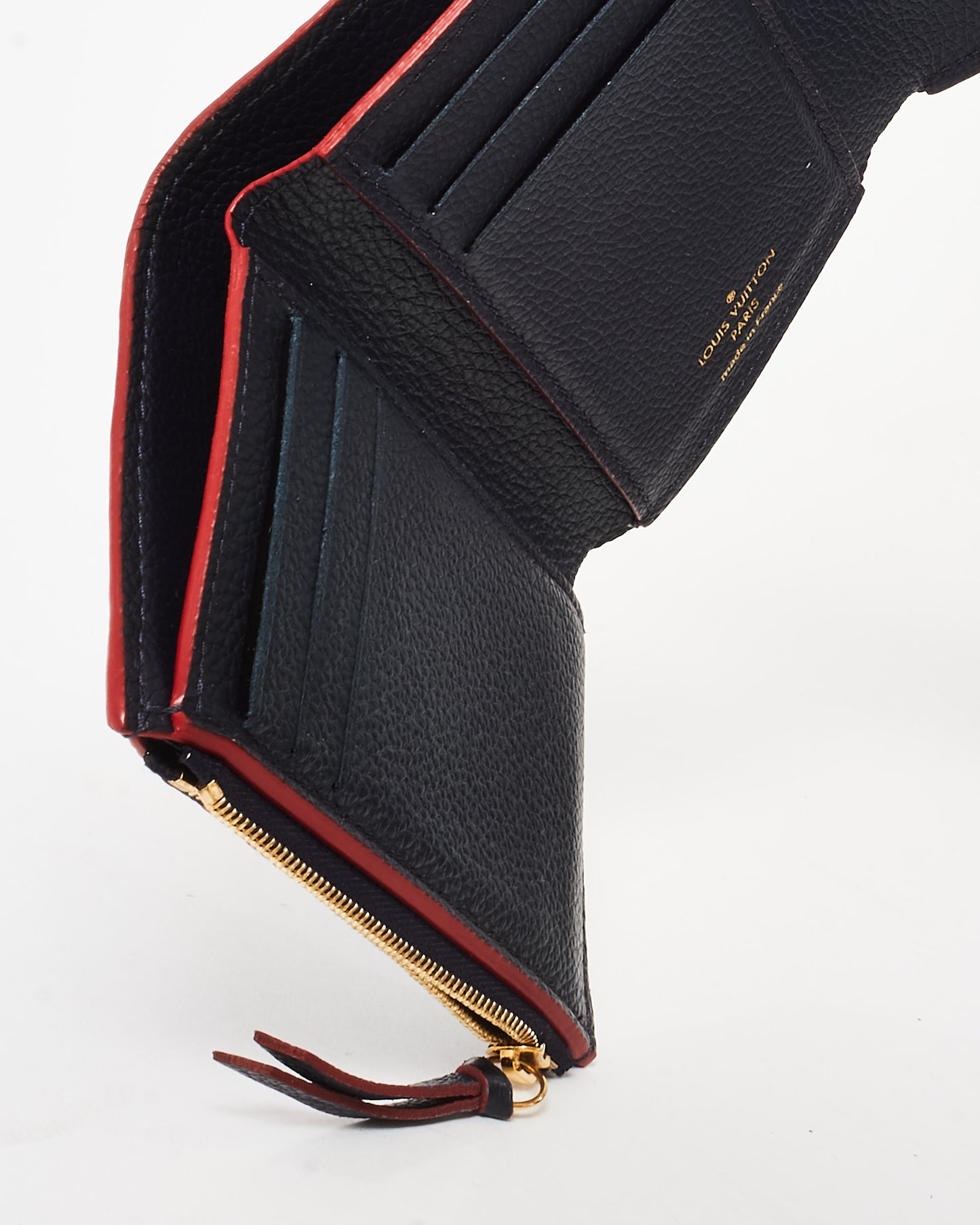 Louis Vuitton Navy Monogram Empreinte Leather Victorine Wallet