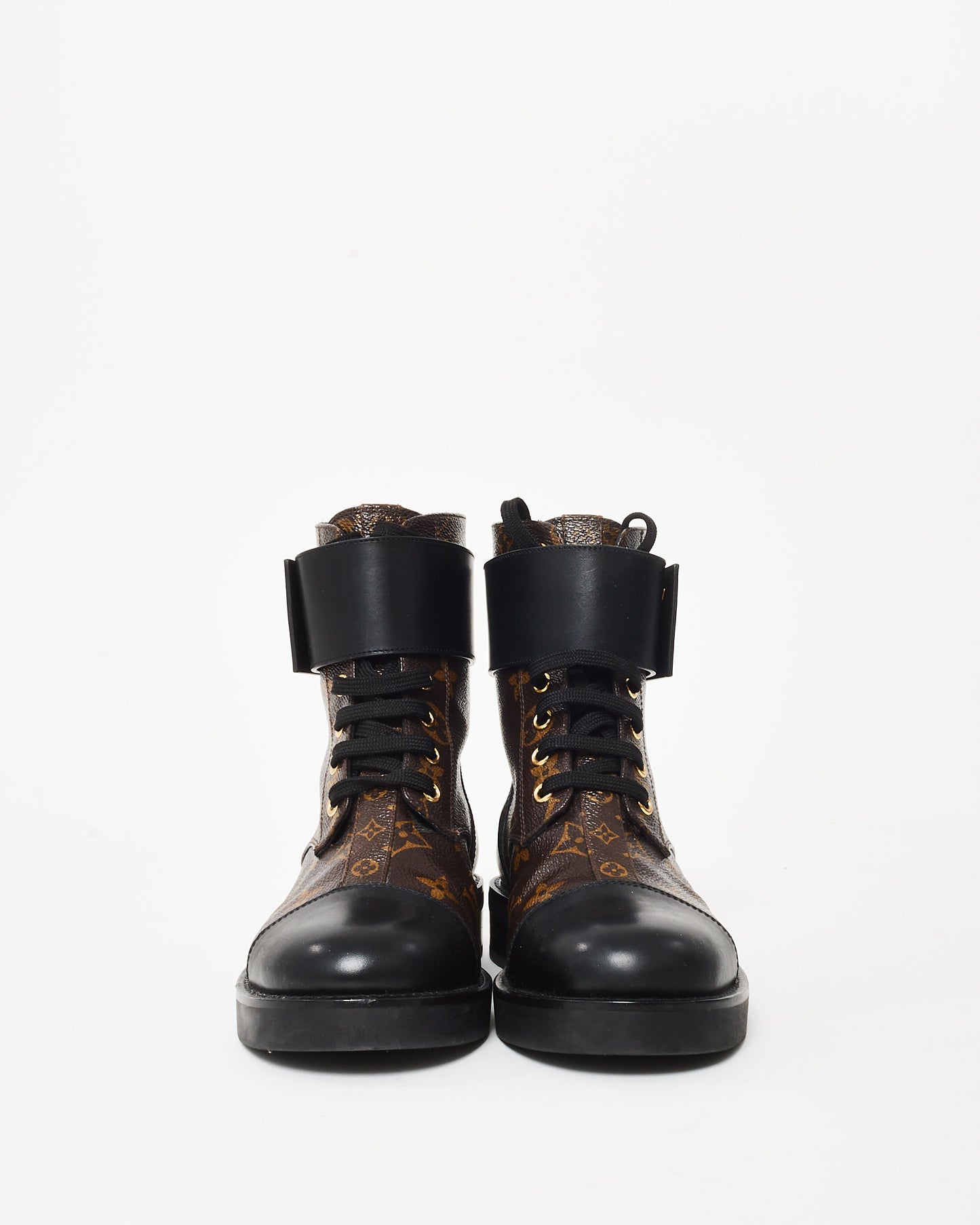Louis Vuitton Monogram Coated Canvas Wonderland Flat Ranger Boots - 36