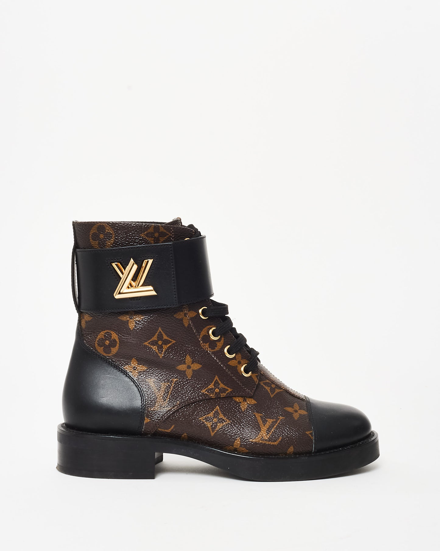 Louis Vuitton Monogram Coated Canvas Wonderland Flat Ranger Boots - 36