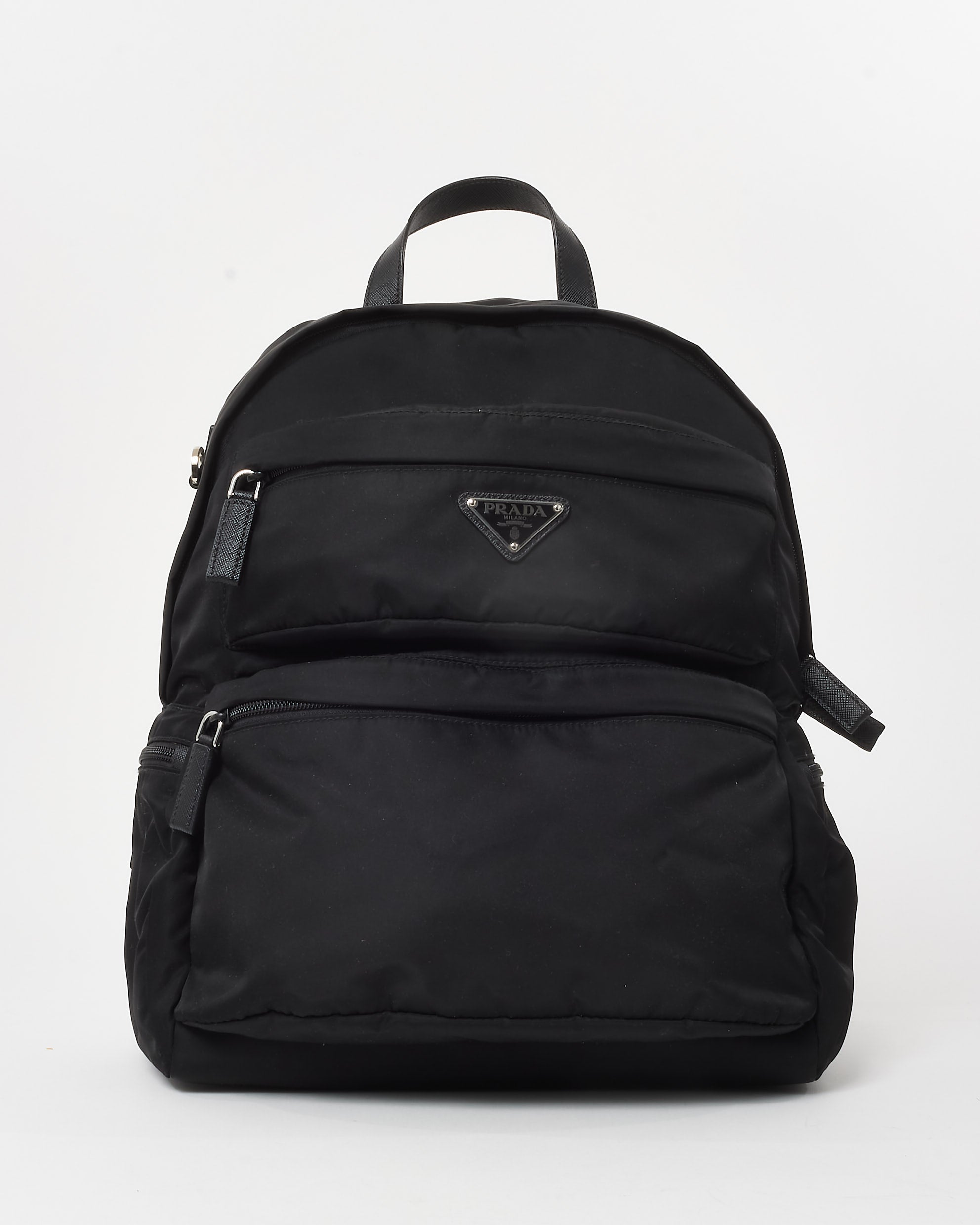 Buy Prada Black Nylon Montagna Saffiano Day Backpack