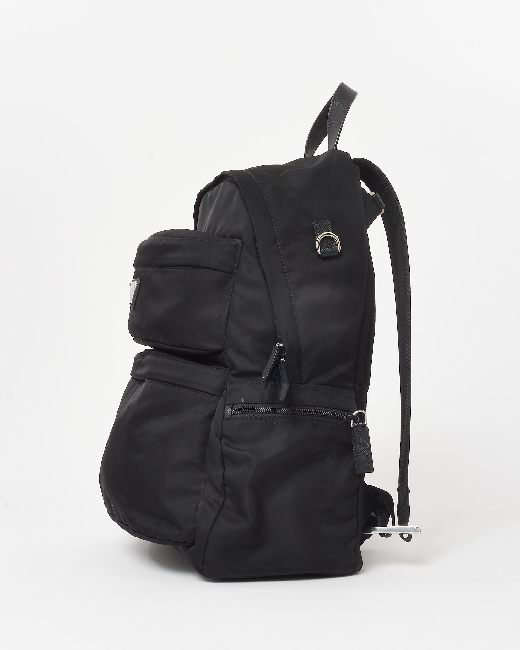 Buy Prada Black Nylon Montagna Saffiano Day Backpack