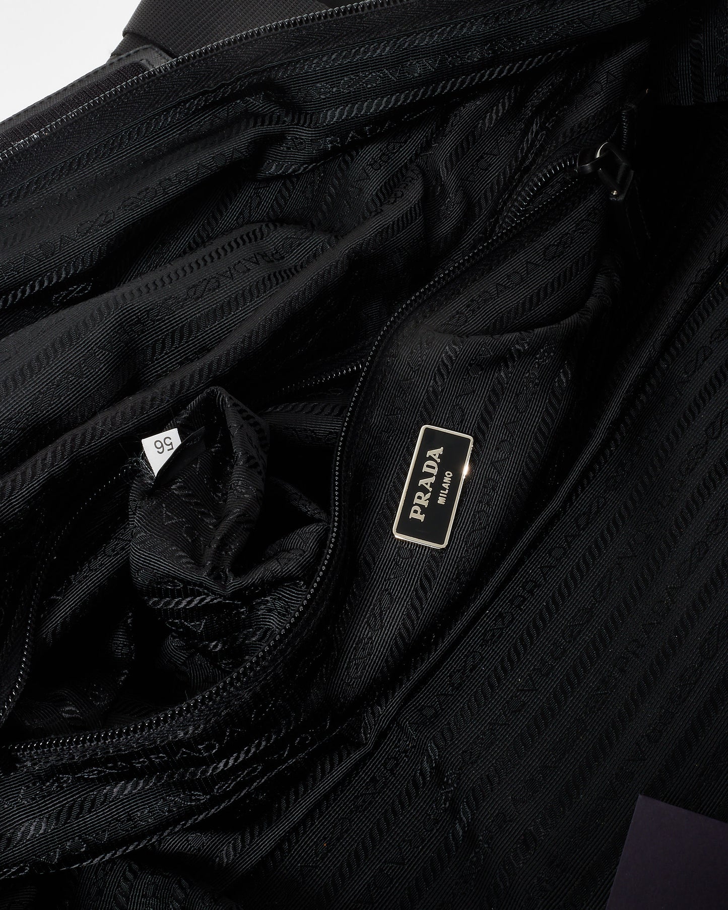 Prada Black Nylon Large Travel Duffle Bag