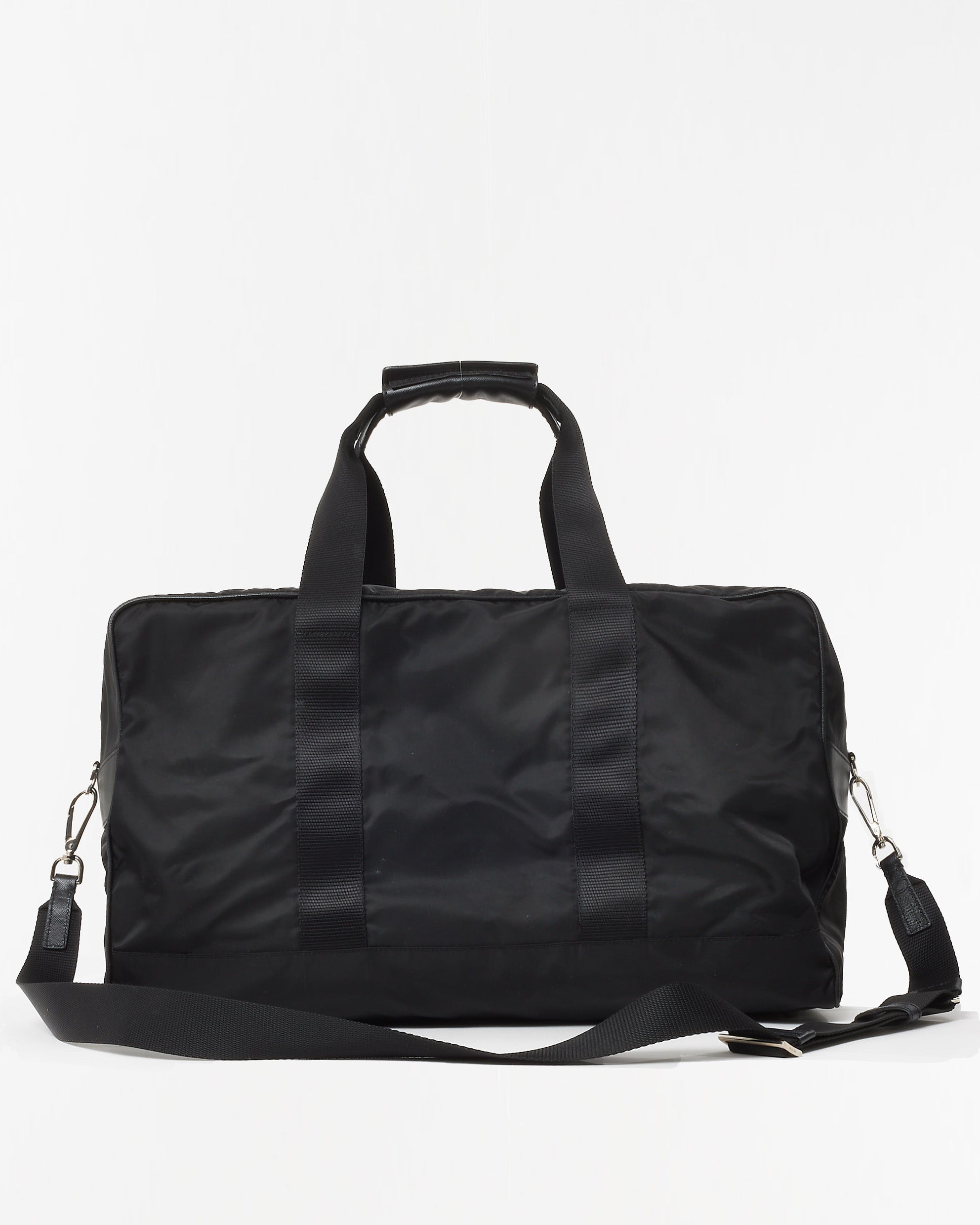 Buy Prada Black Nylon Large Travel Duffle Bag