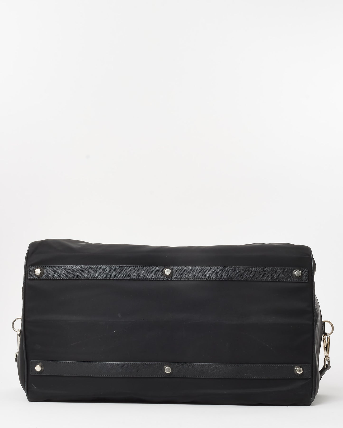 Prada Black Nylon Large Travel Duffle Bag