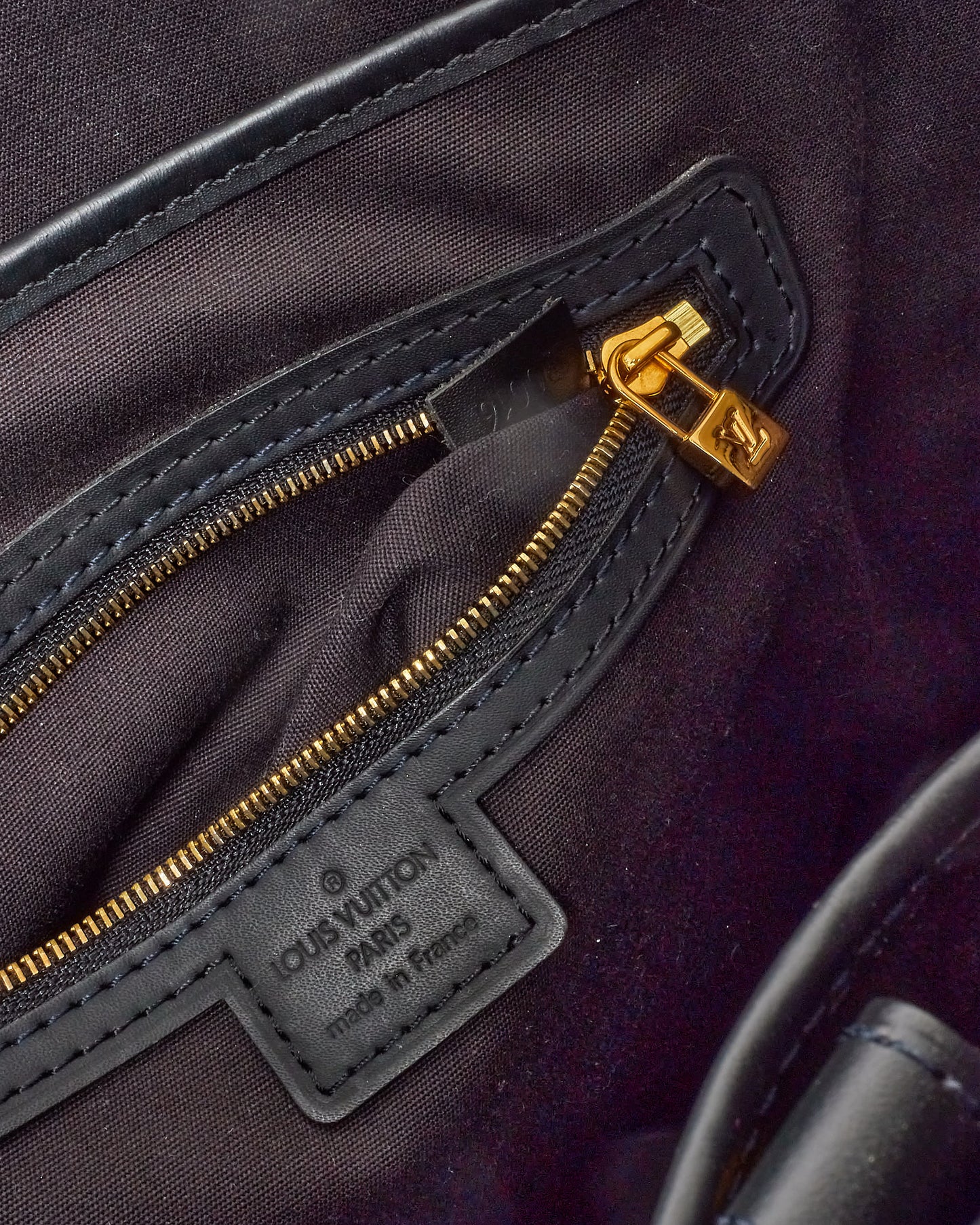 Louis Vuitton Navy Monogram Mini Lin Lucille GM Tote