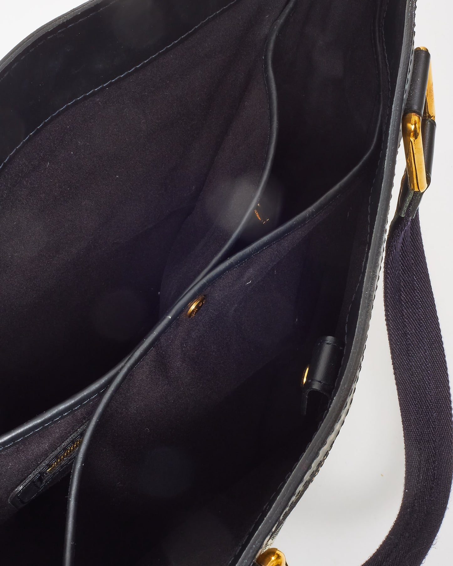 Louis Vuitton Navy Monogram Mini Lin Lucille GM Tote