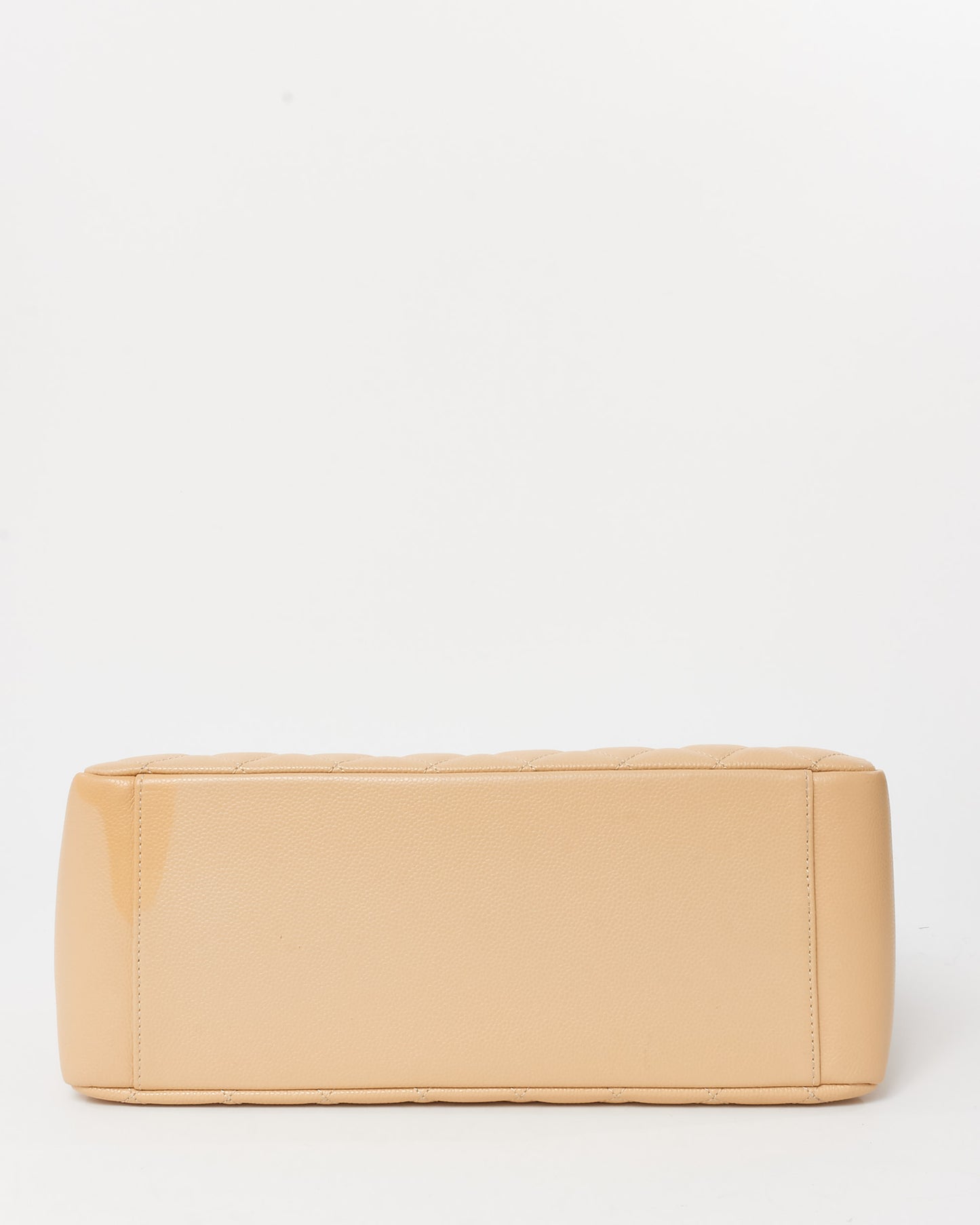 Chanel Beige Caviar Leather GST Shopper Tote