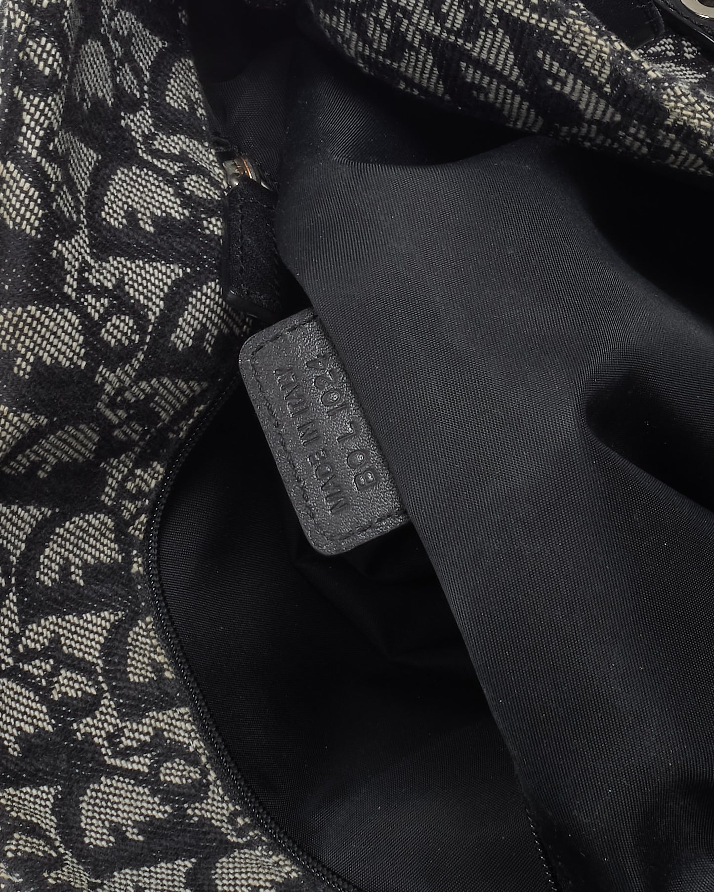 Dior Vintage Navy Blue Oblique Monogram Canvas CD Flap Large Messenger Bag