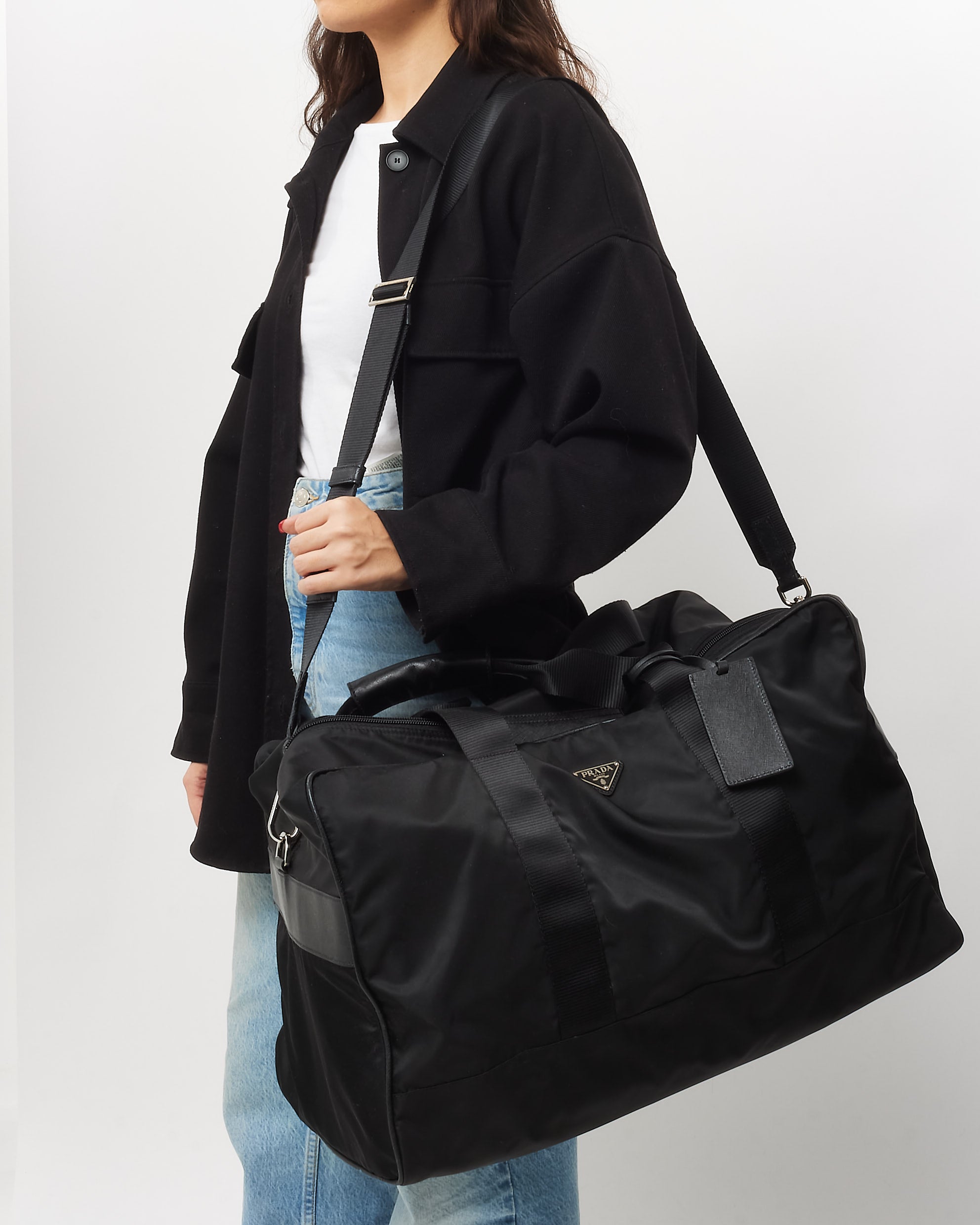 Buy Prada Black Nylon Large Travel Duffle Bag Buy Prada Black Nylon Large Travel Duffle Bag