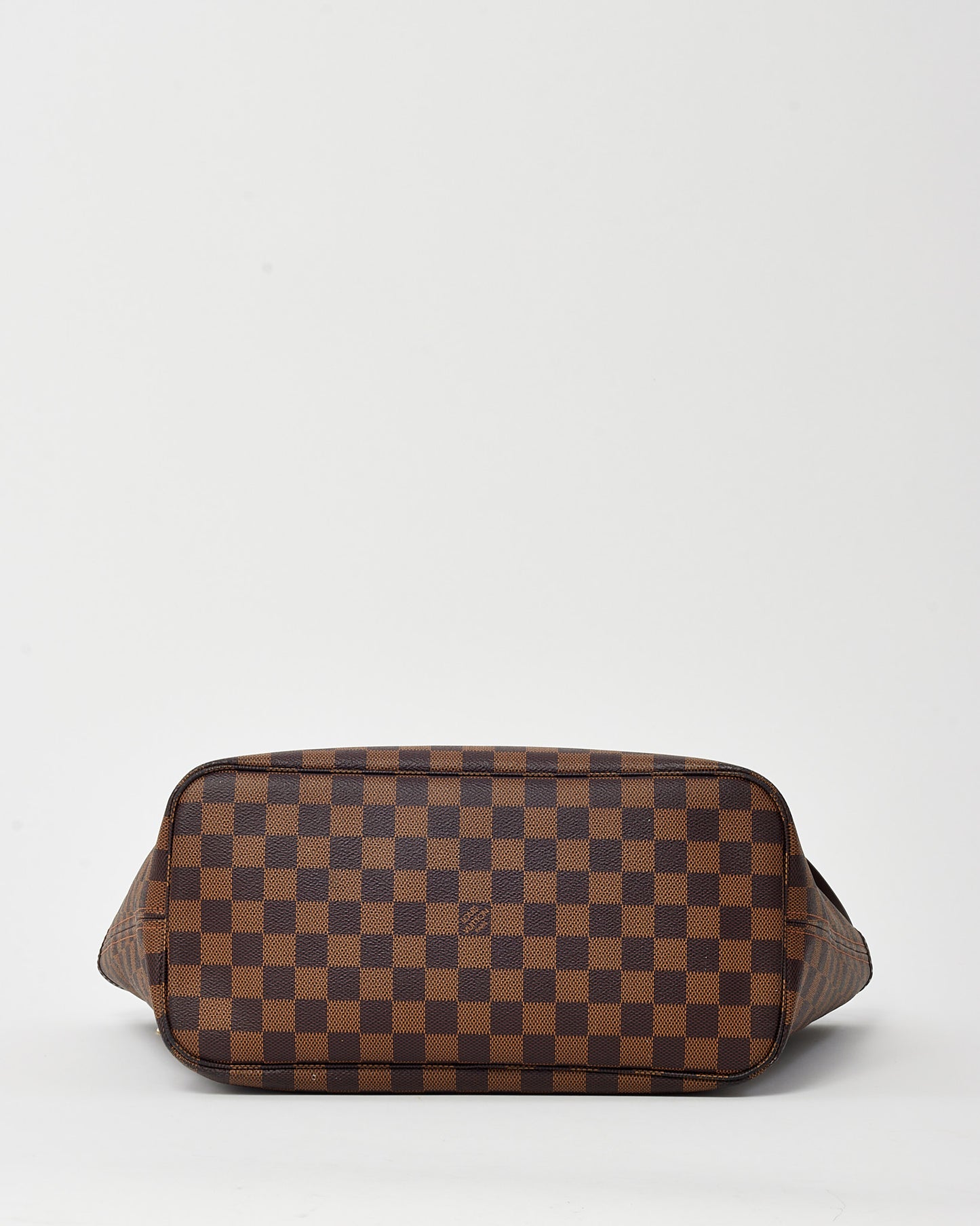 Louis Vuitton Damier Ebene Coated Canvas Neverfull MM Bag with Pouch