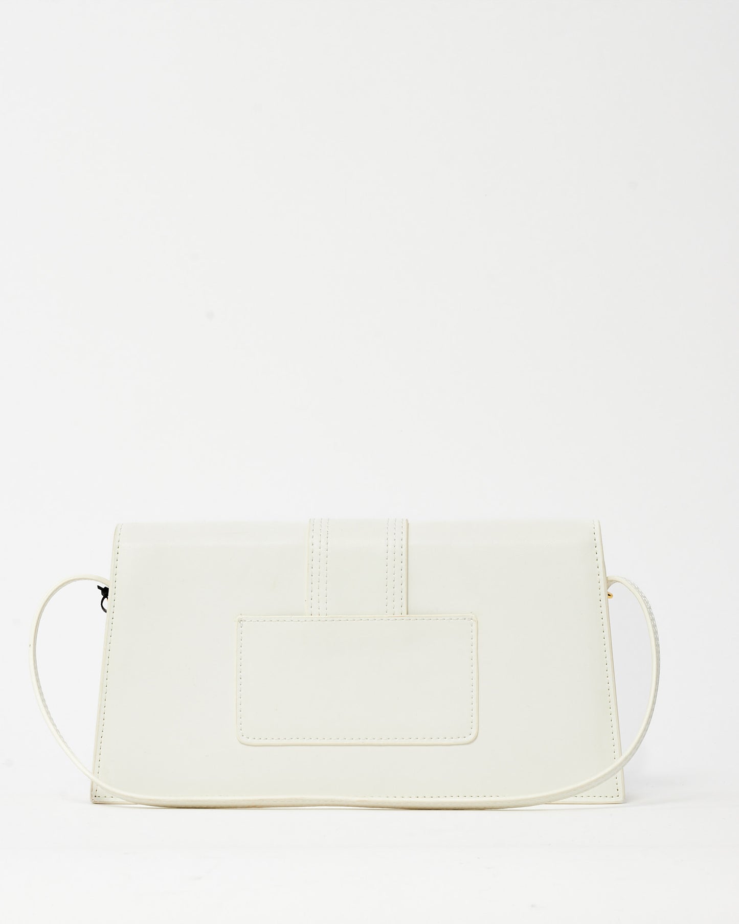 Jacquemus White Leather Long Bambino Shoulder Bag